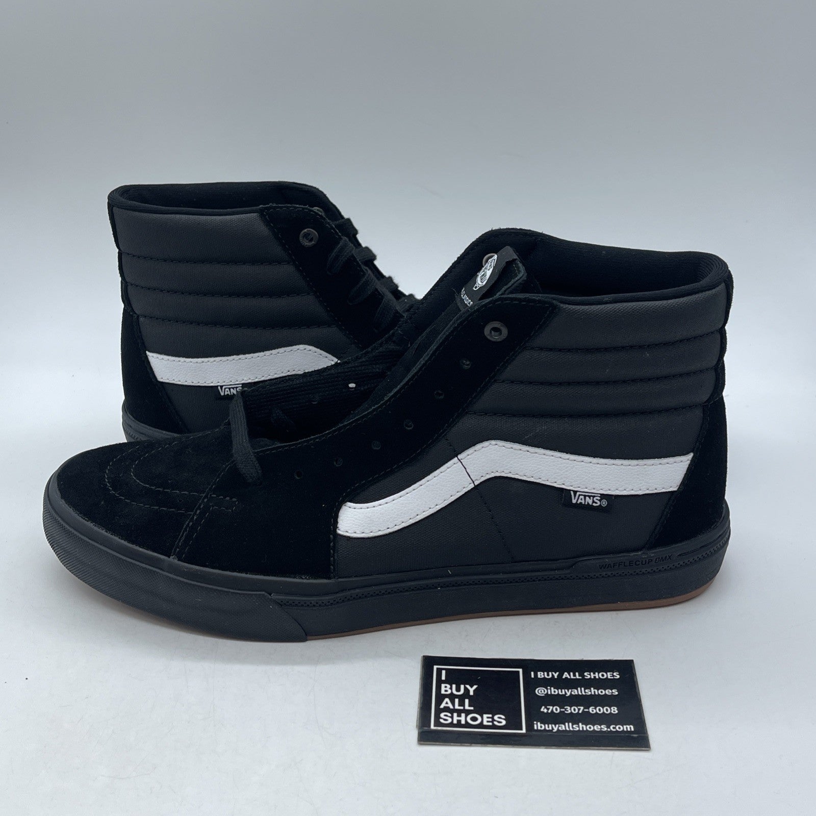 Size 13 - Vans Mens Sk8 Hi 721454 Black Casual (VN0A45JVT28)