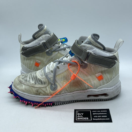 Size 11.5 - Nike Air Force 1 x Off-White White Grey Suede Leather (DO6290-100)