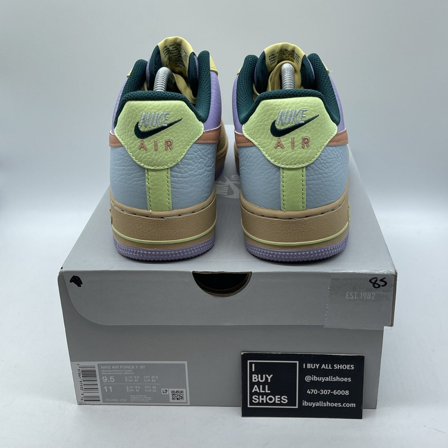 Size 9.5 - Nike Air Force 1 Low Easter 2025 Blue Purple Leather (IB4493-252)