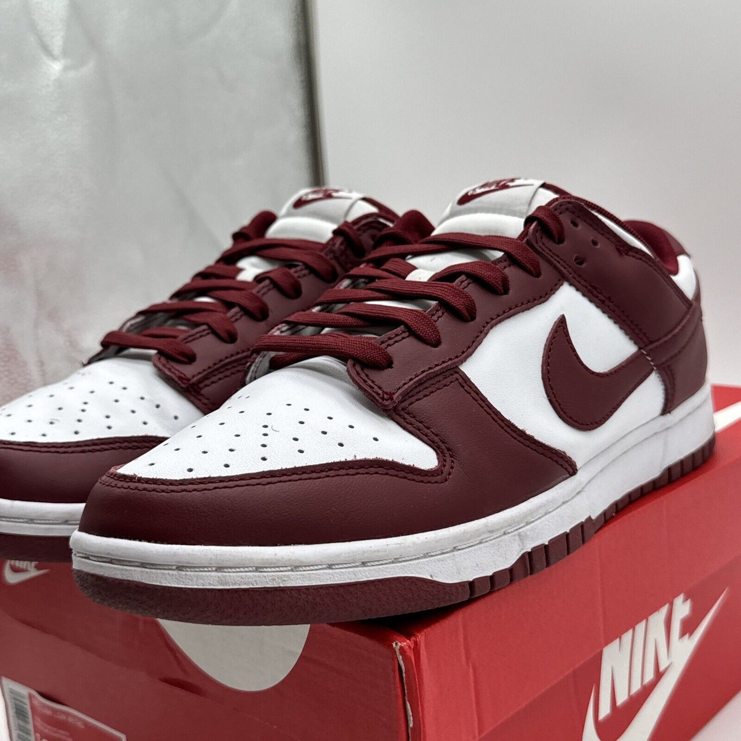 Size 10.5 - Nike Dunk Low Retro Team Red 2022 Burgundy Leather OG All