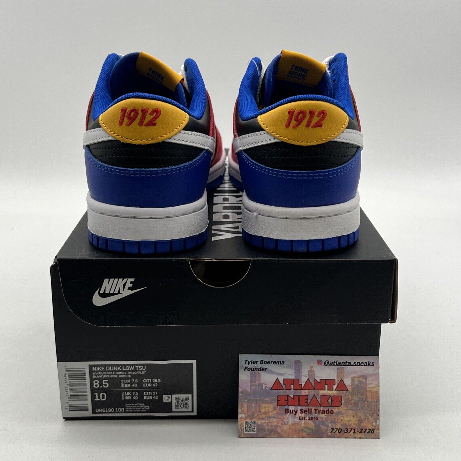 Size 8.5 - Nike Tennessee State University x Dunk Low Tigers (DR6190-100)