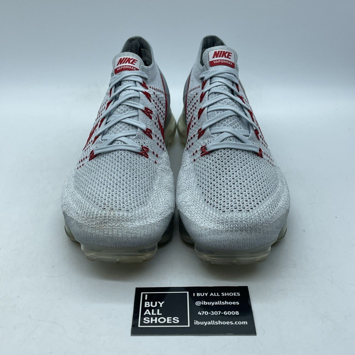 Size 11 - Nike Air VaporMax OG Grey Red White Suede (849558-006)