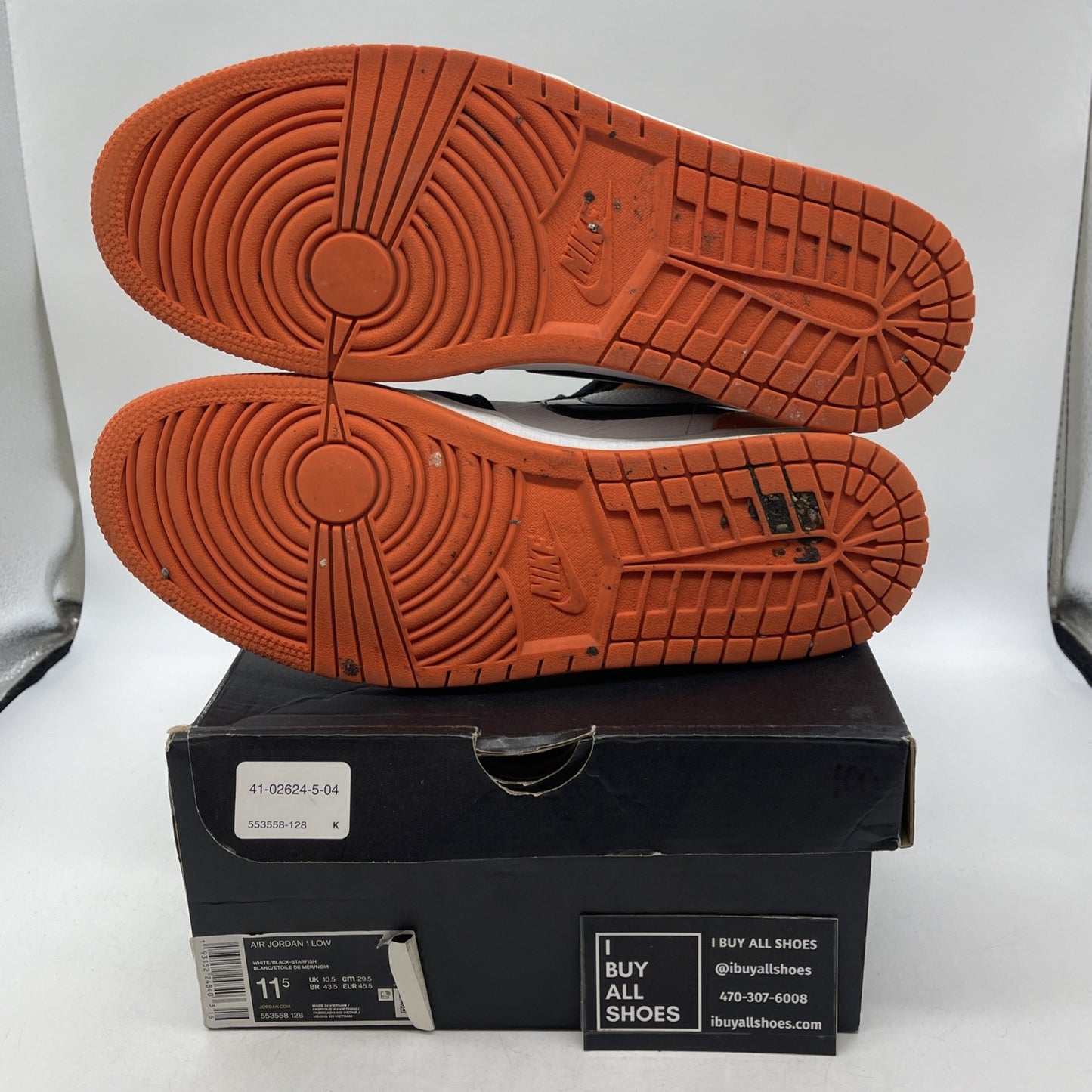 Size 11.5 - Air Jordan 1 Low Shattered Backboard (553558-128)