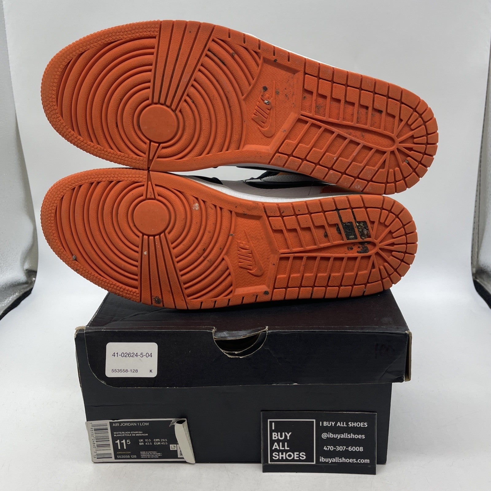 Size 11.5 - Air Jordan 1 Low Shattered Backboard (553558-128)