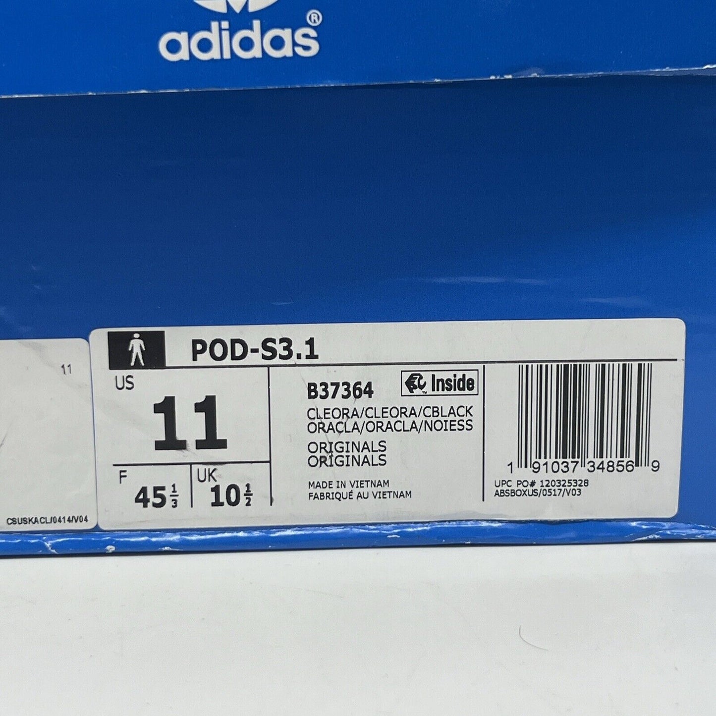 Size 11 - adidas P.O.D. S3.1 Clear Orange Brand New Og All White Black DS