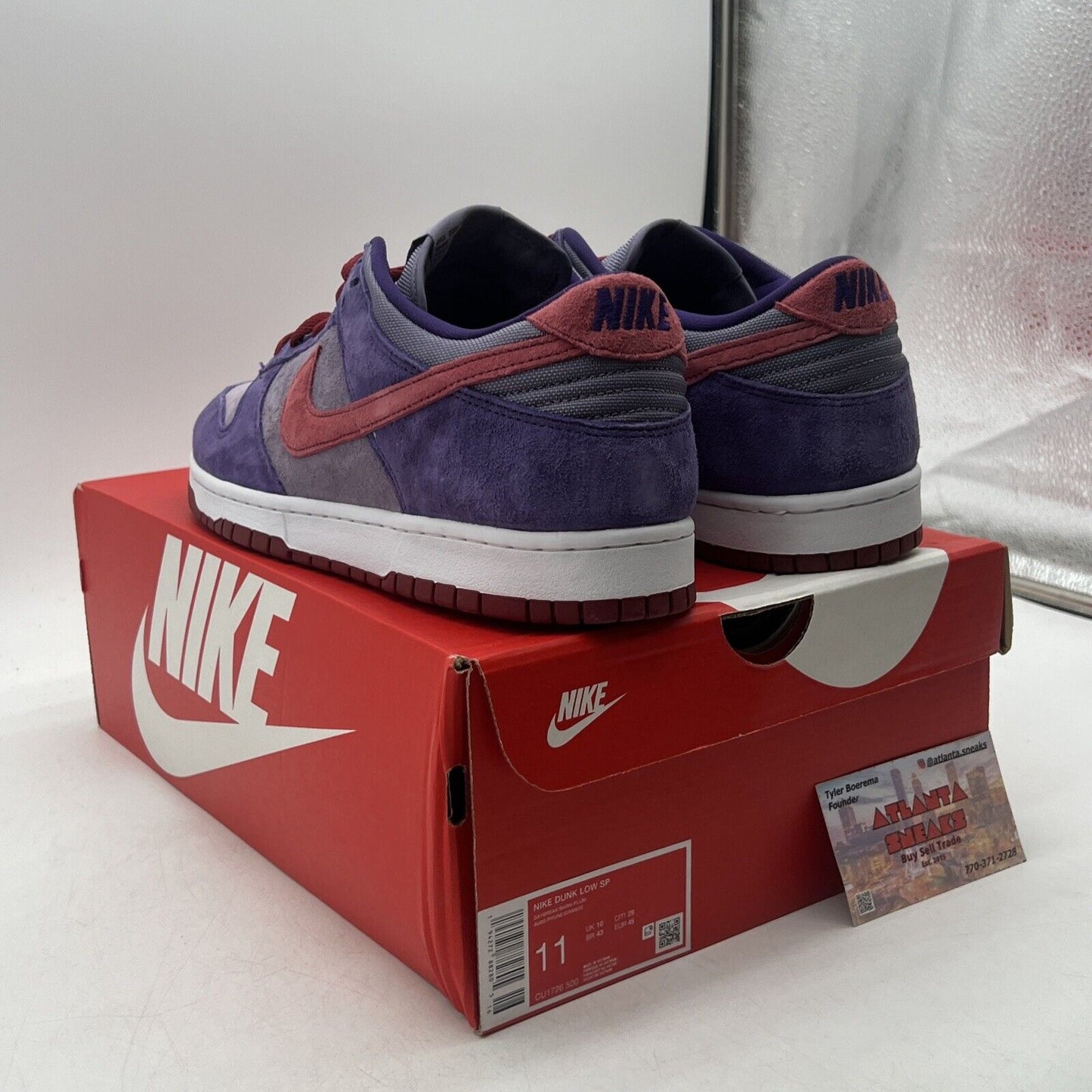 Size 11 - Nike Dunk Retro Vol. 1 SP 2020 Low Plum Suede Red Purple (CU1726-500)