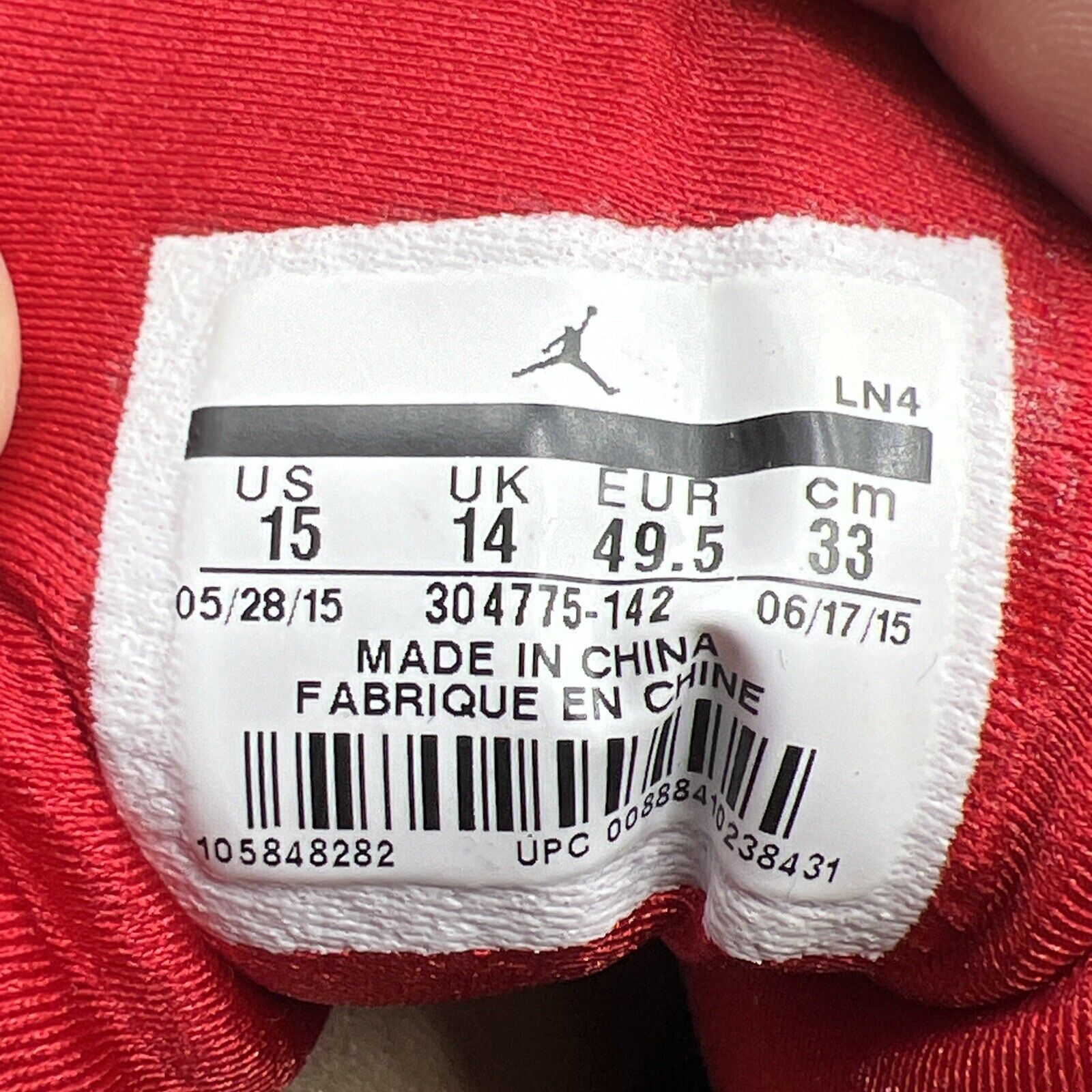 Size 15 - Air Jordan 7 Retro Sweater Purple Red White Yellow (304775-142)