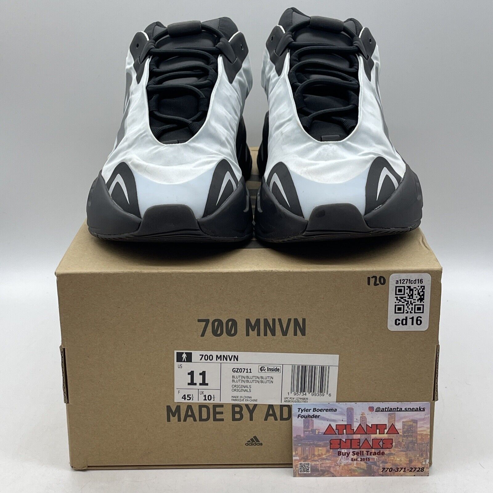 Size 11 - adidas Yeezy Boost 700 MNVN Blue Tint Black Suede (GZ0711)