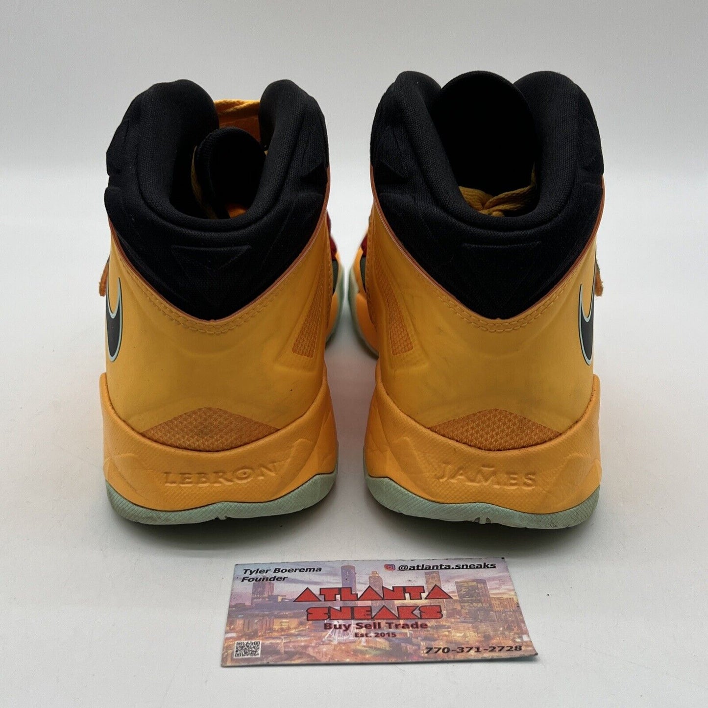 Size 10.5 - Nike LeBron Soldier 7 Pop Art Yellow Aqua Black (599264-800)