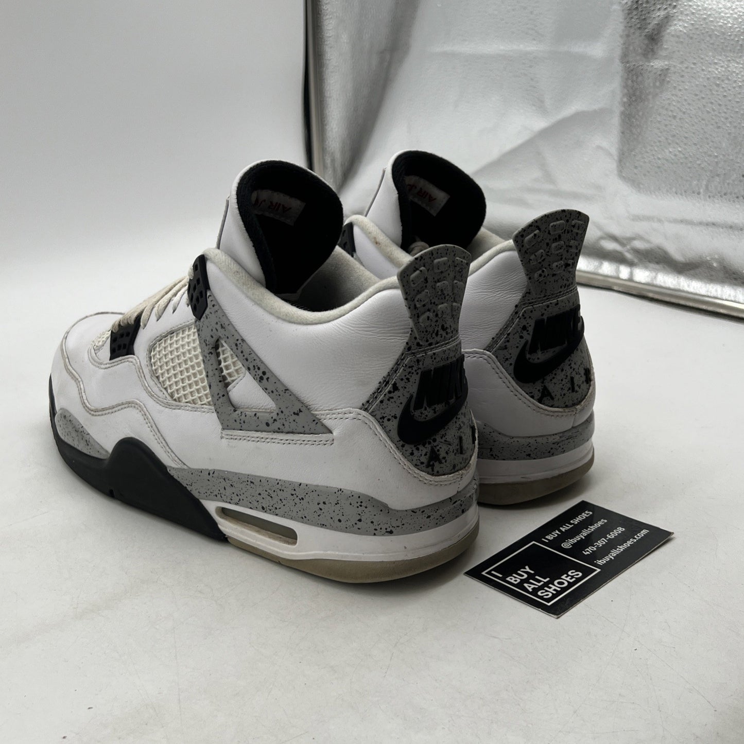 Size 12 - Air Jordan 4 Retro OG Mid White Cement (840606-192)
