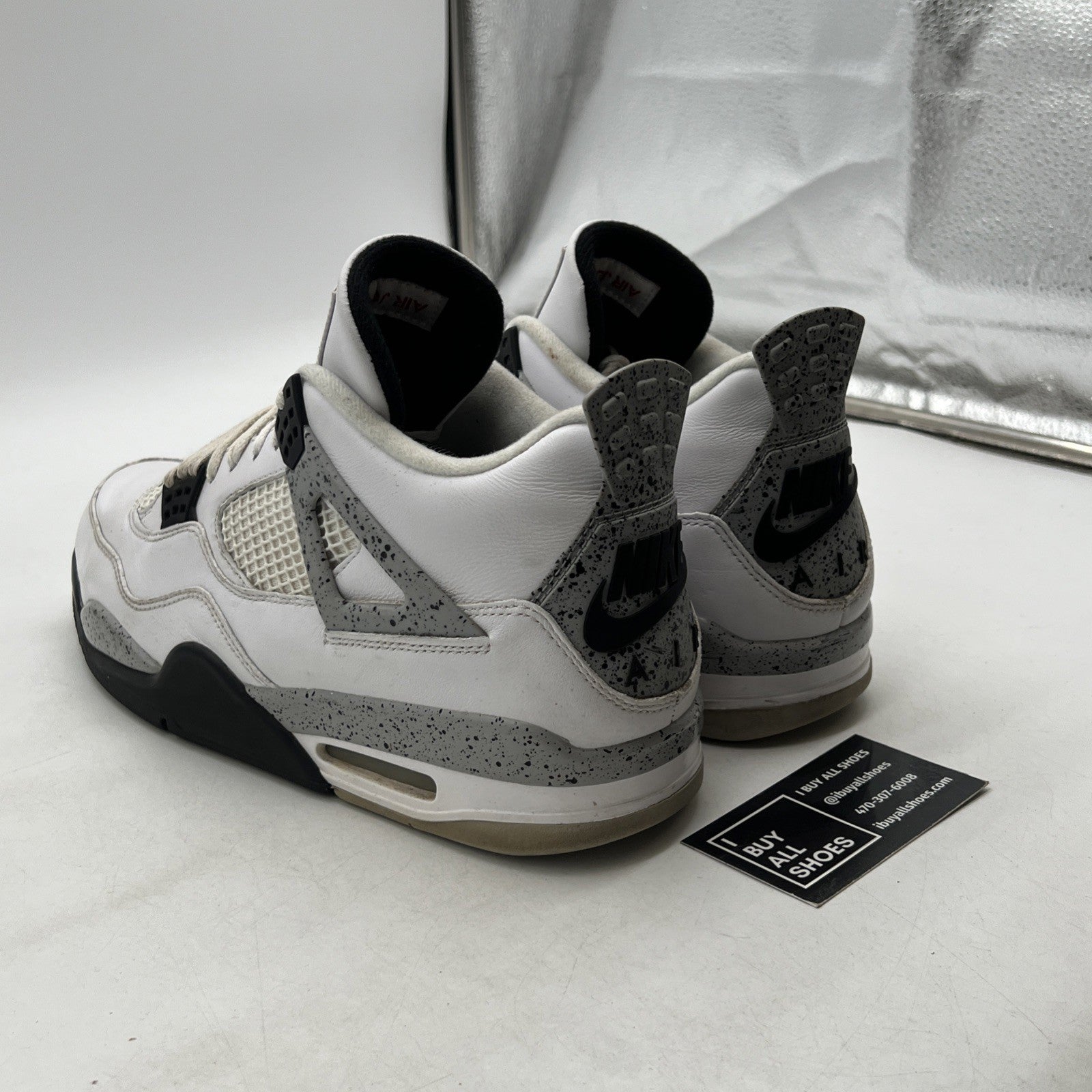 Size 12 - Air Jordan 4 Retro OG Mid White Cement (840606-192)