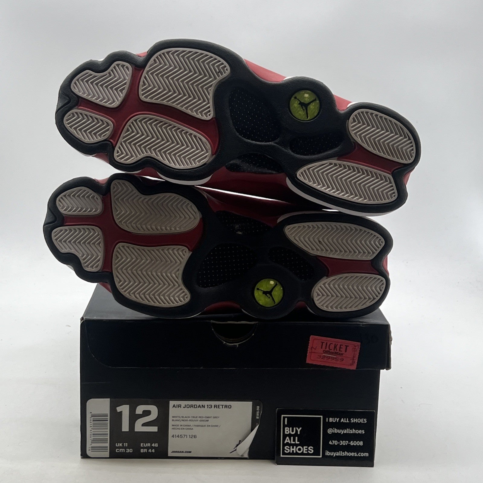 Size 12 - Air Jordan 13 Retro 2014 Grey Toe (414571-126)