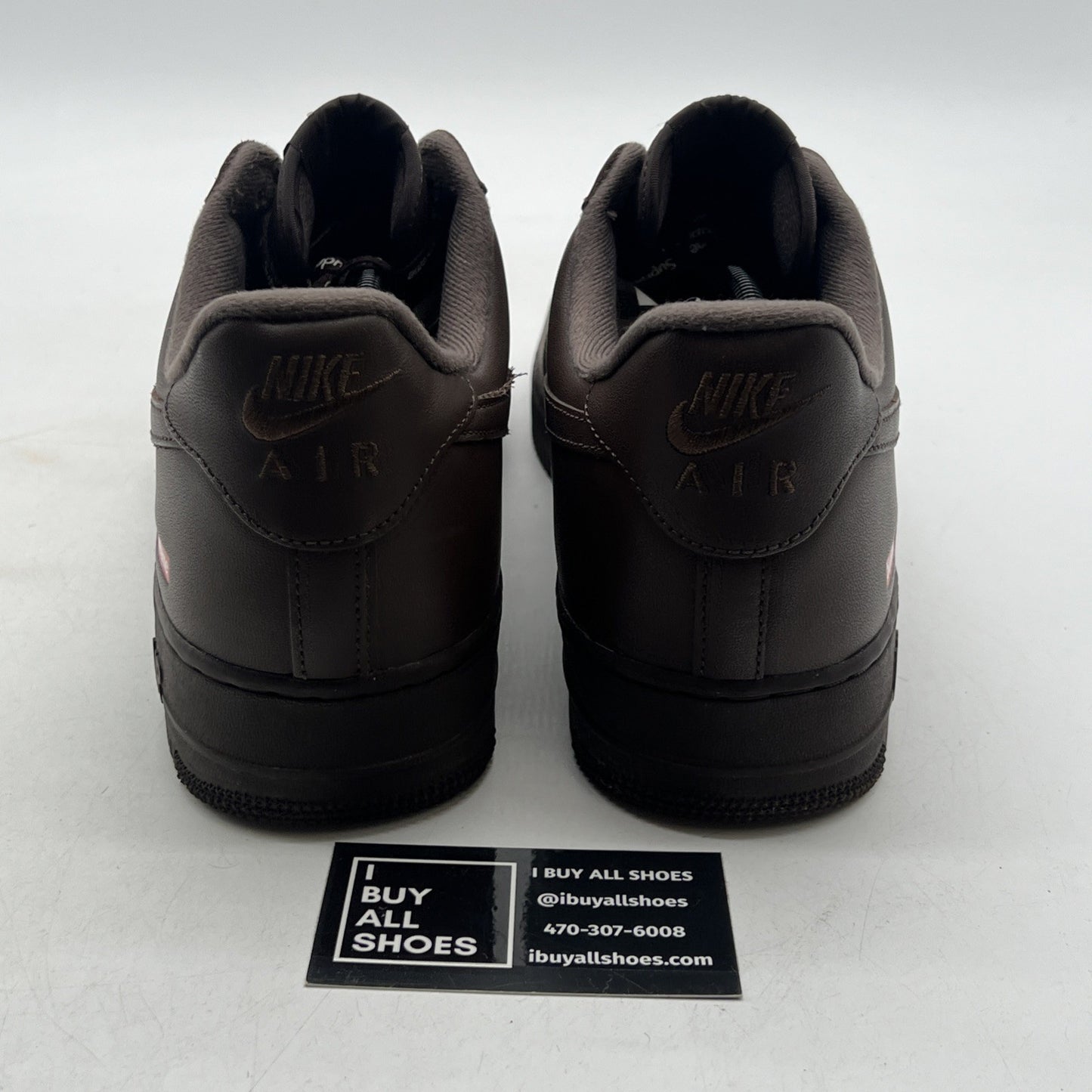 Size 13 - Nike Supreme x Air Force 1 Low Box Logo - Baroque Brown (CU9226-200)