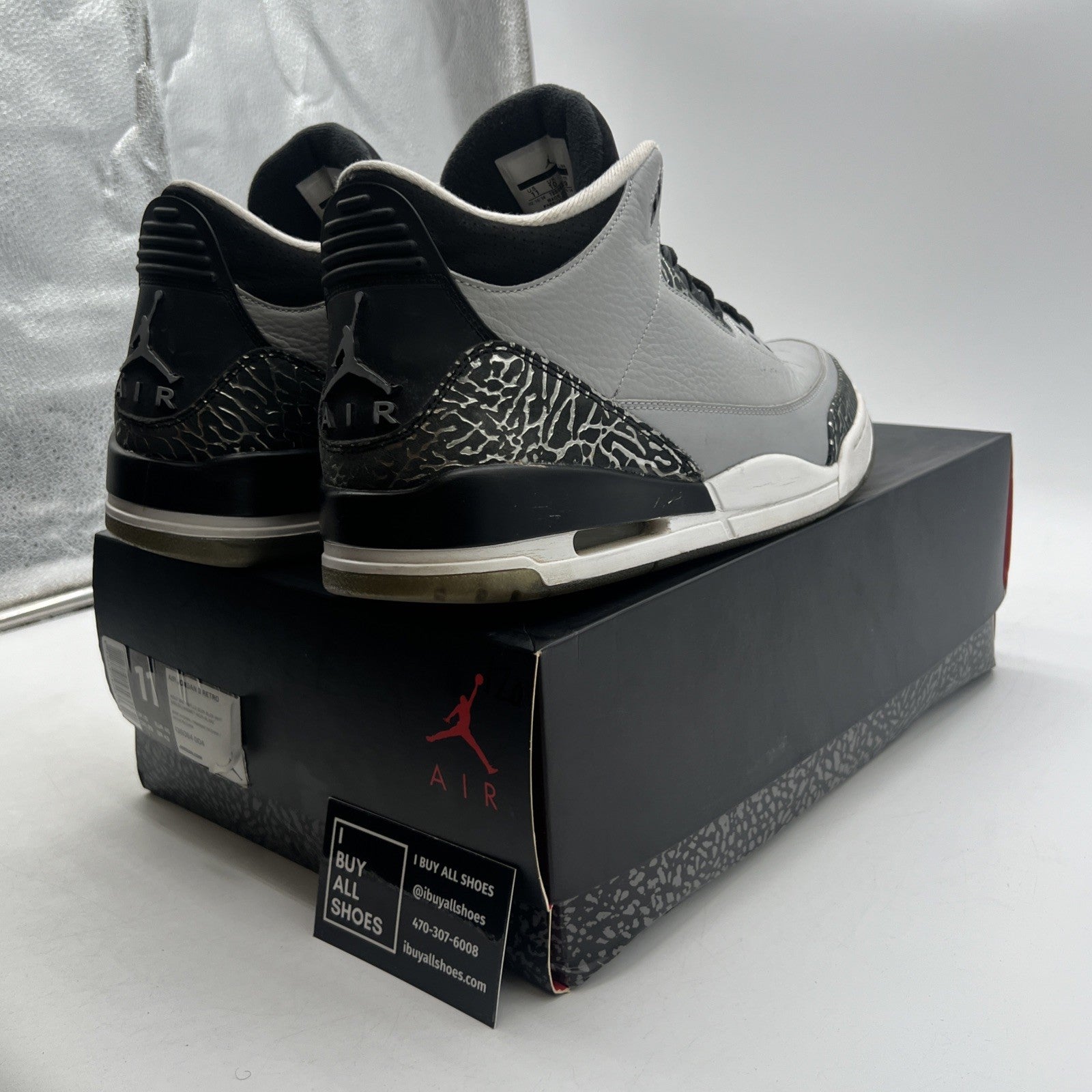 Size 11 - Air Jordan 3 Retro Wolf Grey (136064-004)
