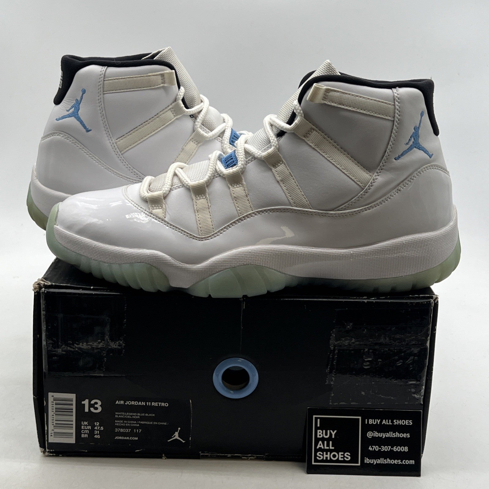 Size 13 - Air Jordan 11 Retro High Legend Blue (378037-117)