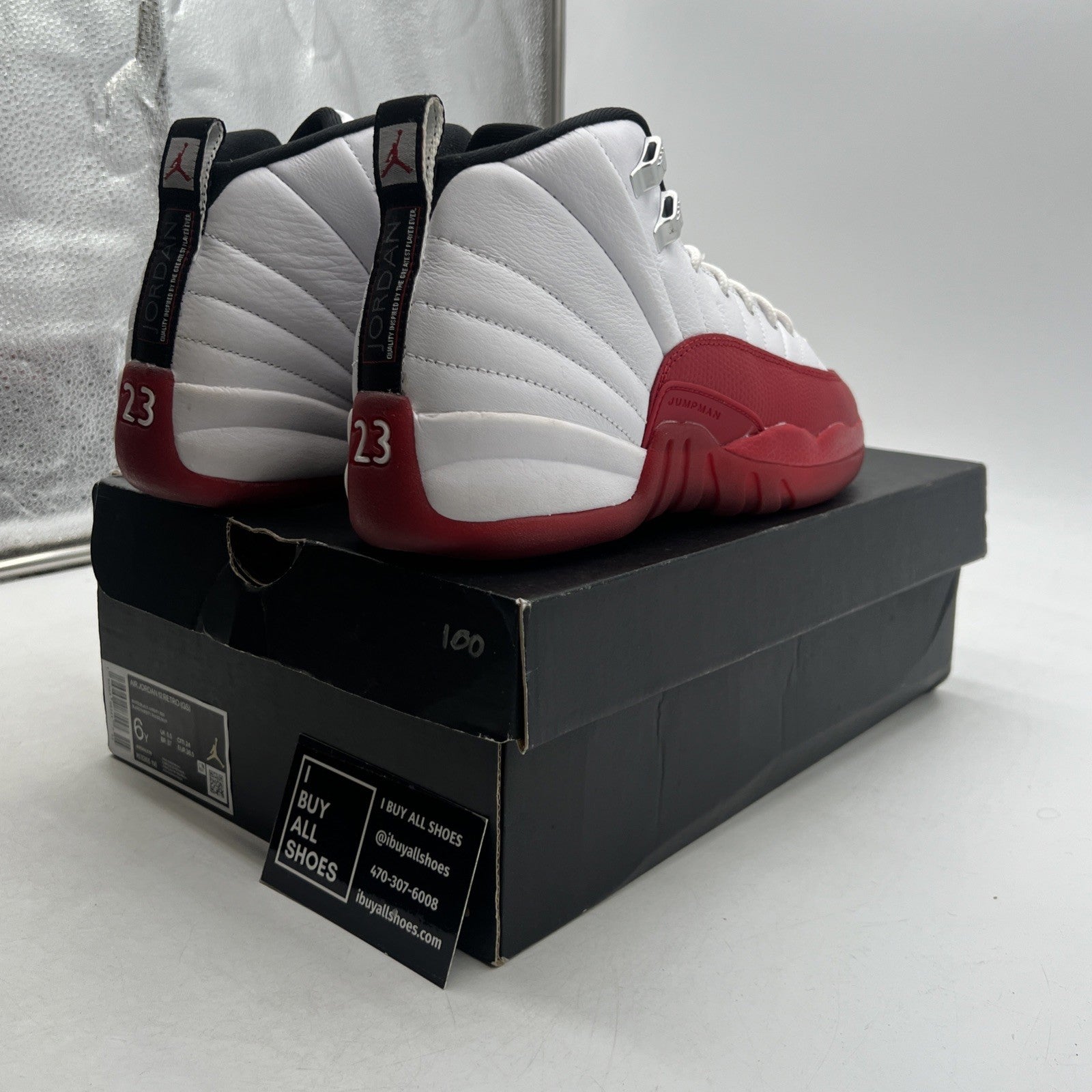 Size 6Y - Air Jordan 12 Retro 2023 Mid Cherry (153265-116)