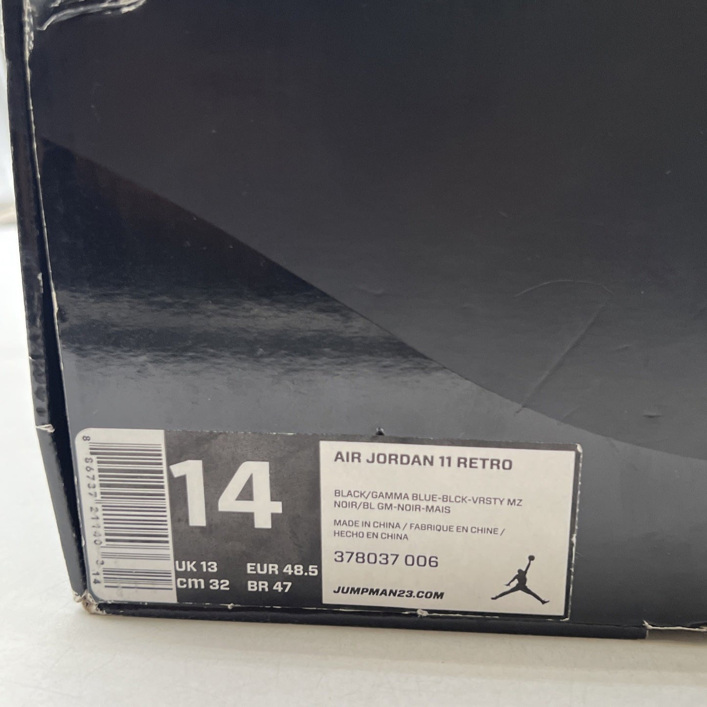 Size 14 - Air Jordan 11 Retro High Gamma Blue (378037-006)