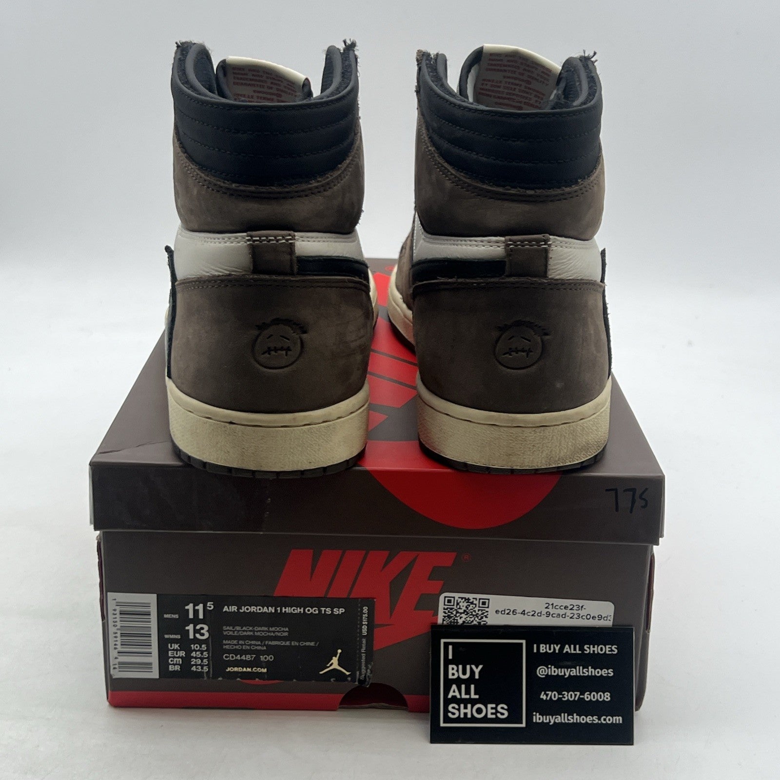 Size 11.5 - Air Jordan 1 Retro OG x Travis Scott High Mocha (CD4487-100)