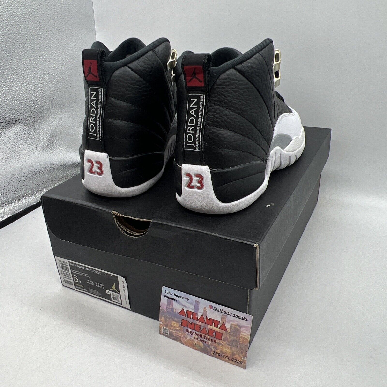 Size 5 - Jordan 12 Retro Mid Playoff Brand New Og All