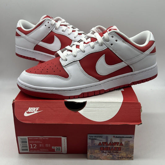 Size 12 - Nike Dunk Low Championship Red 2021 Brand New Og All