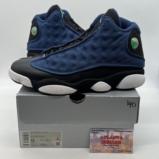 Size 9 - Jordan 13 Navy 2022 Black White Black Leather Blue (DJ5982-400)