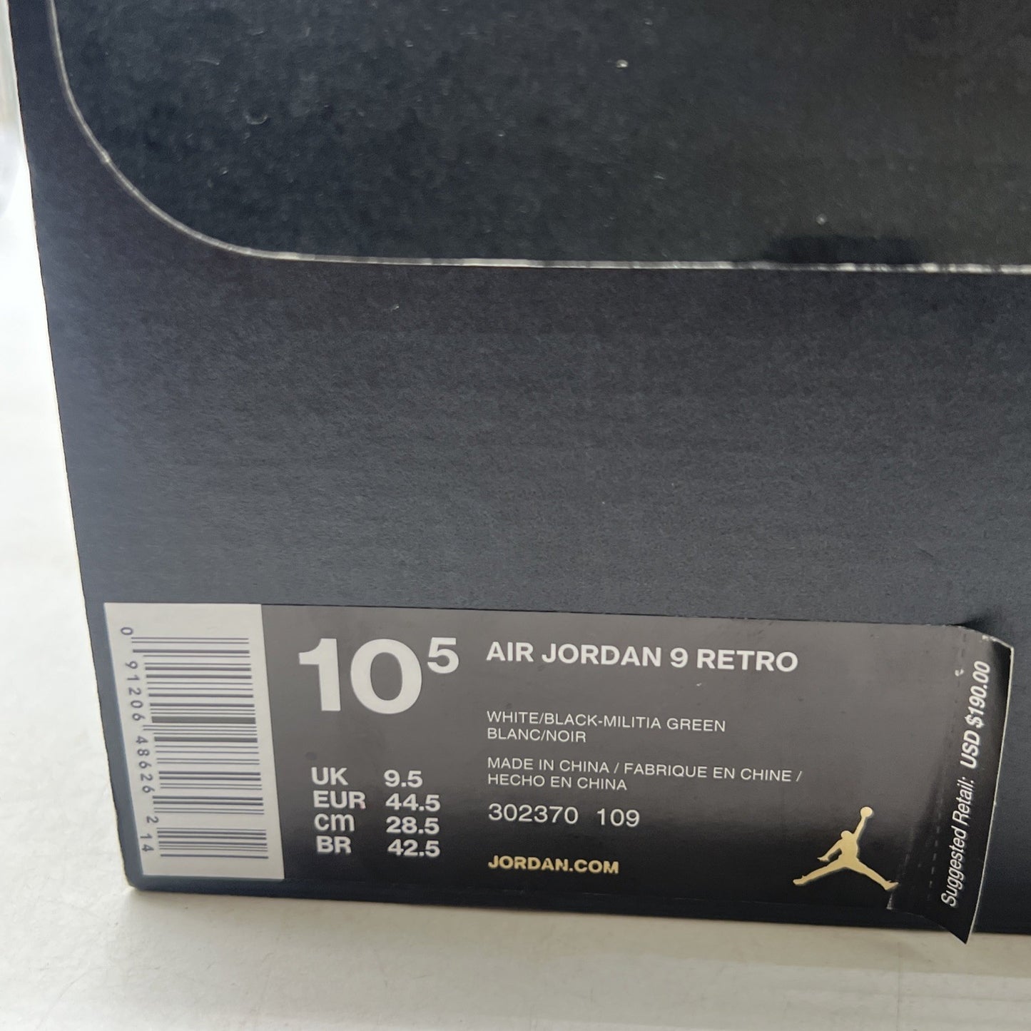 Size 10.5 - Air Jordan 9 Retro Statue (302370-109)