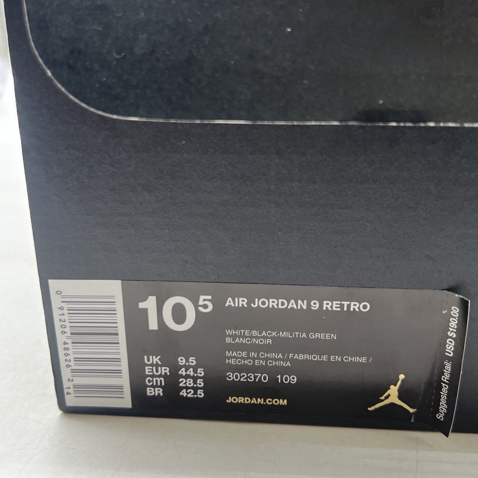Size 10.5 - Air Jordan 9 Retro Statue (302370-109)