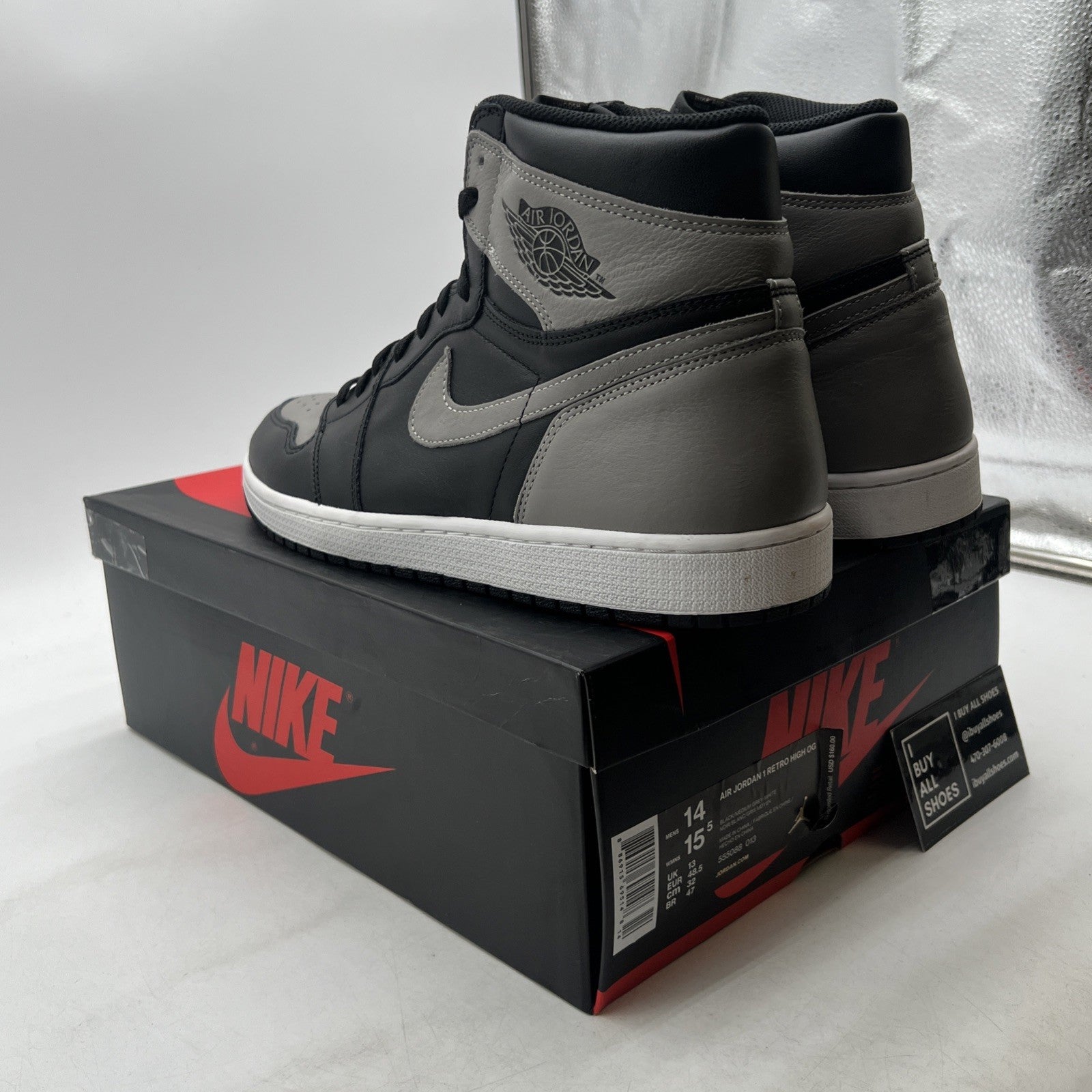 Size 14 - Air Jordan 1 Retro OG High Shadow (555088-013)