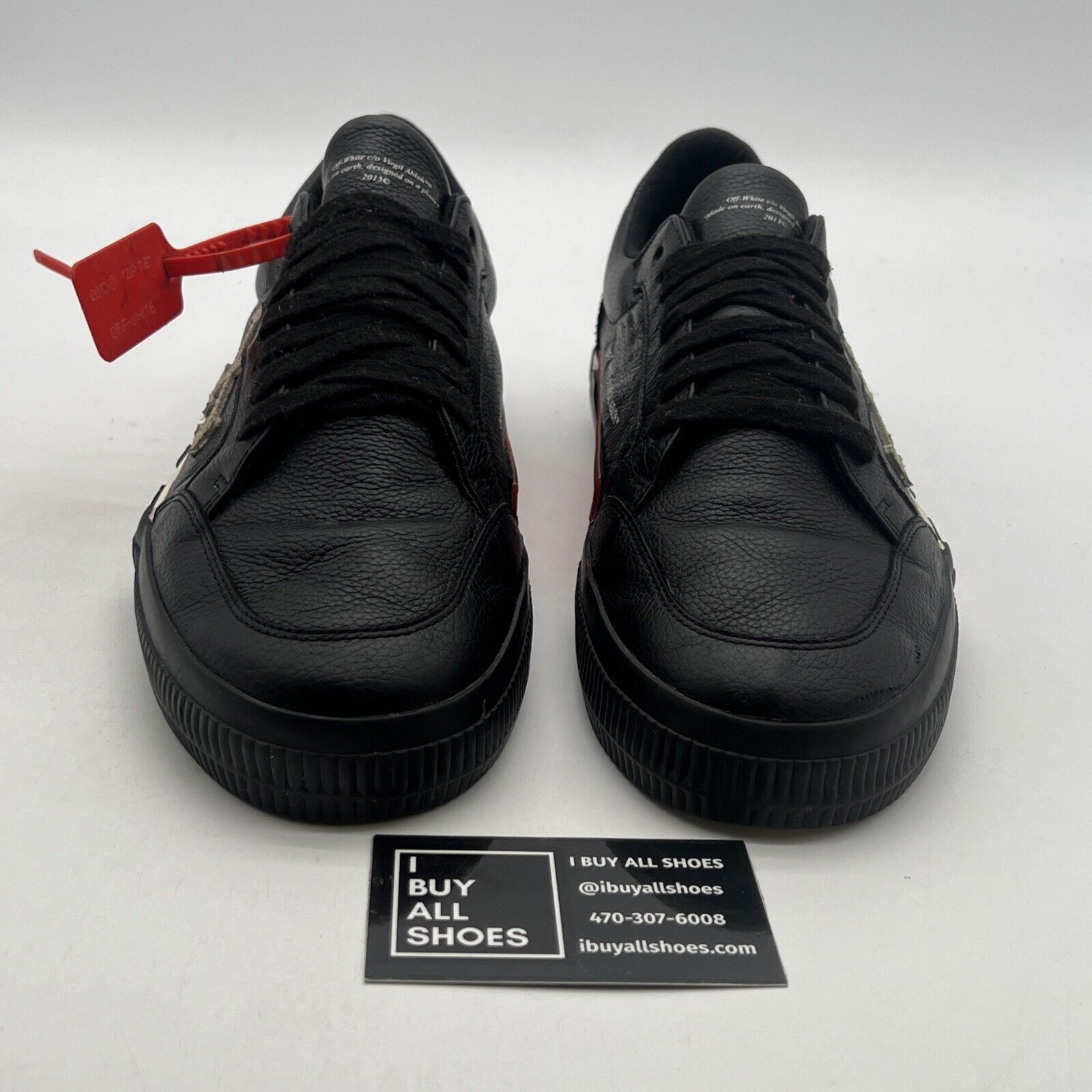 Size 11 - Off-White™ "Do You Cheer" Black Low Sneakers 1029of44