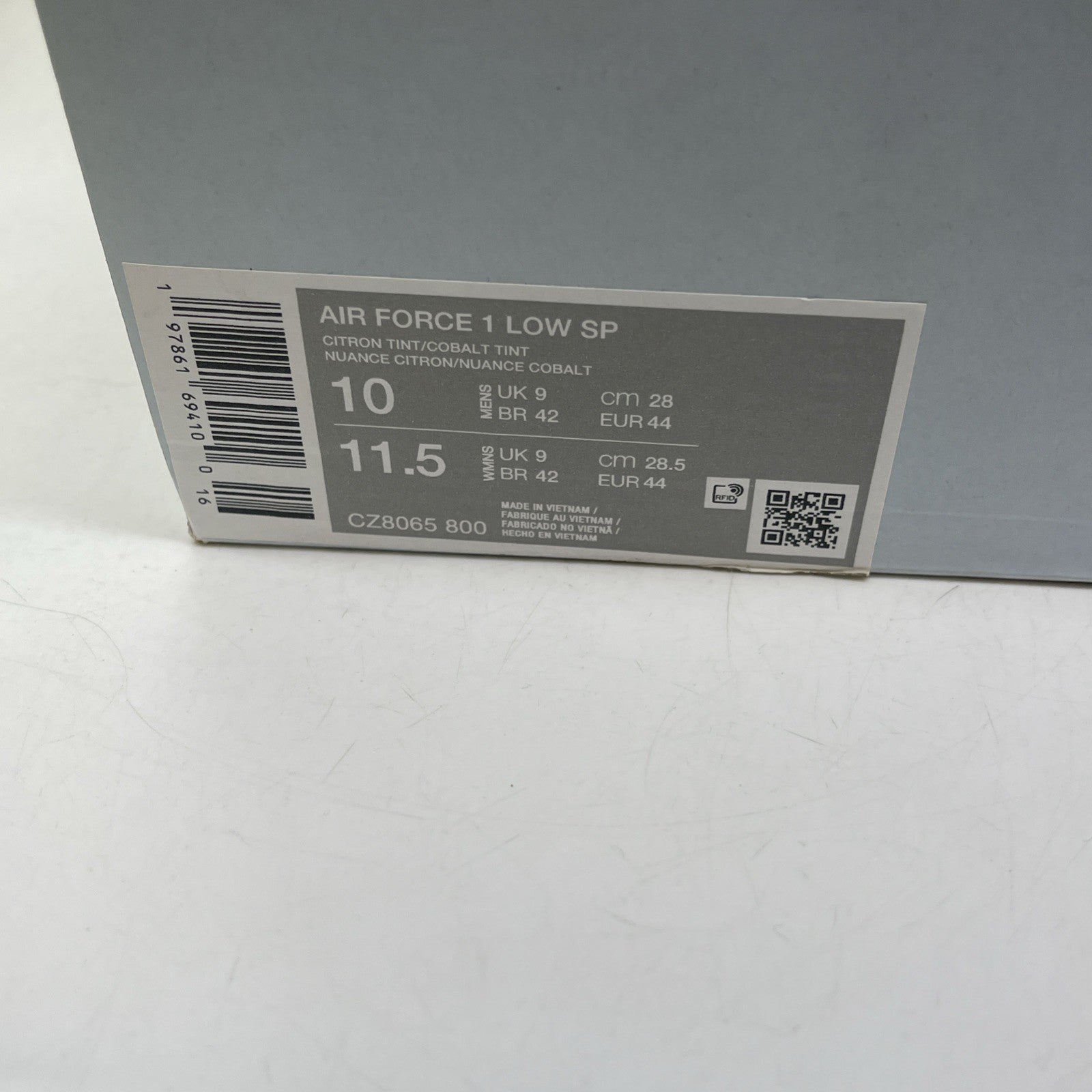 Size 10 - Nike NOCTA x Air Force 1 Low Certified Lover Boy - Citron Tint