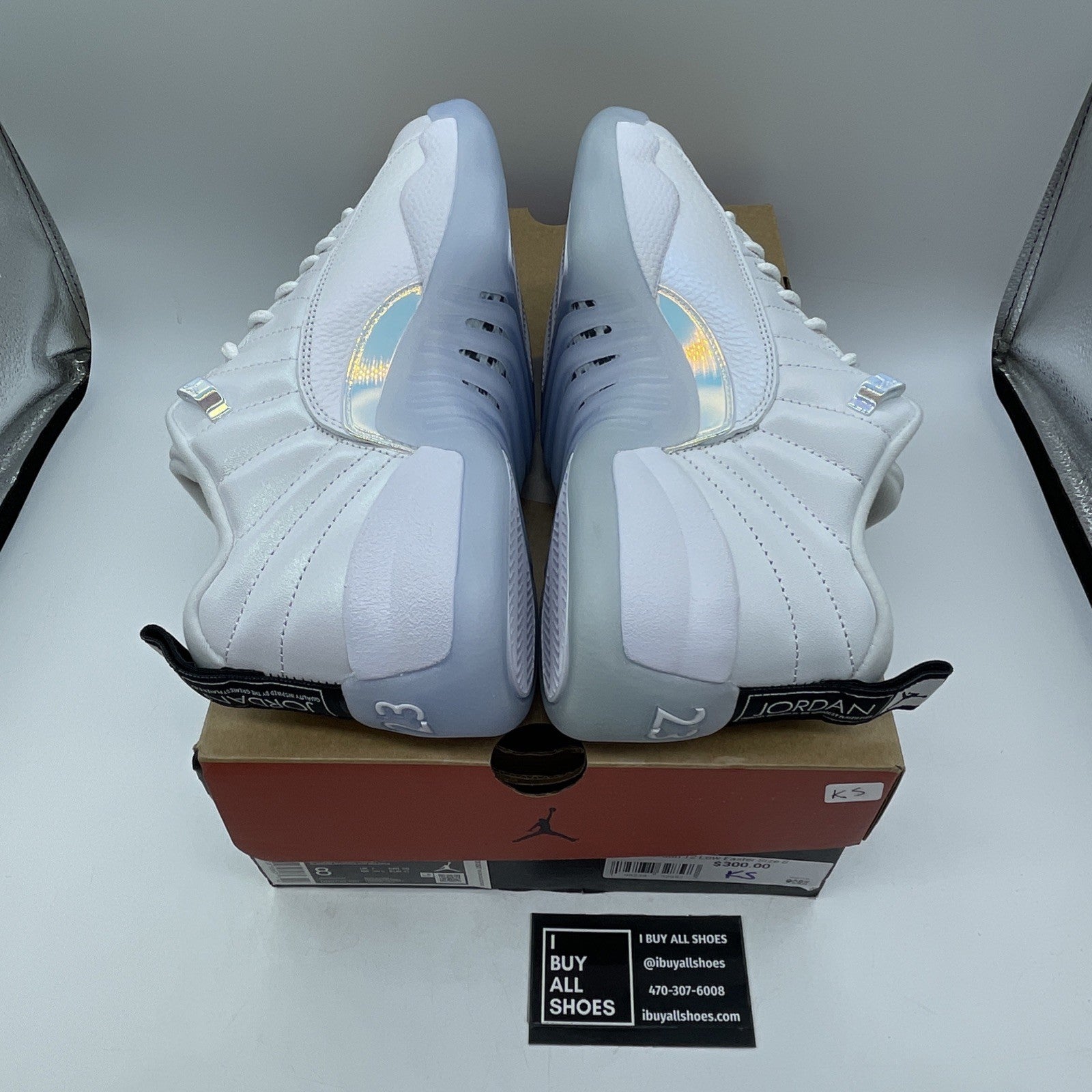 Size 8 - Air Jordan 12 Retro Low Easter White Leather (DB0733-190)