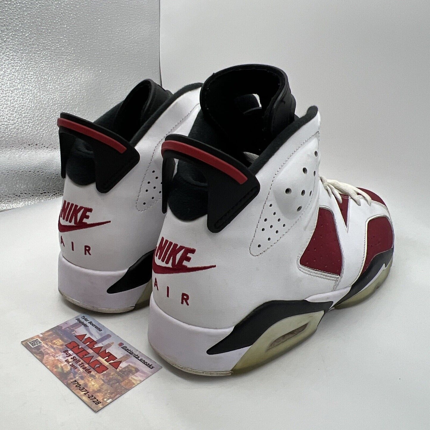 Size 11.5 - Jordan 6 Retro OG Mid Carmine White Black Suede Leather (CT8529-106)