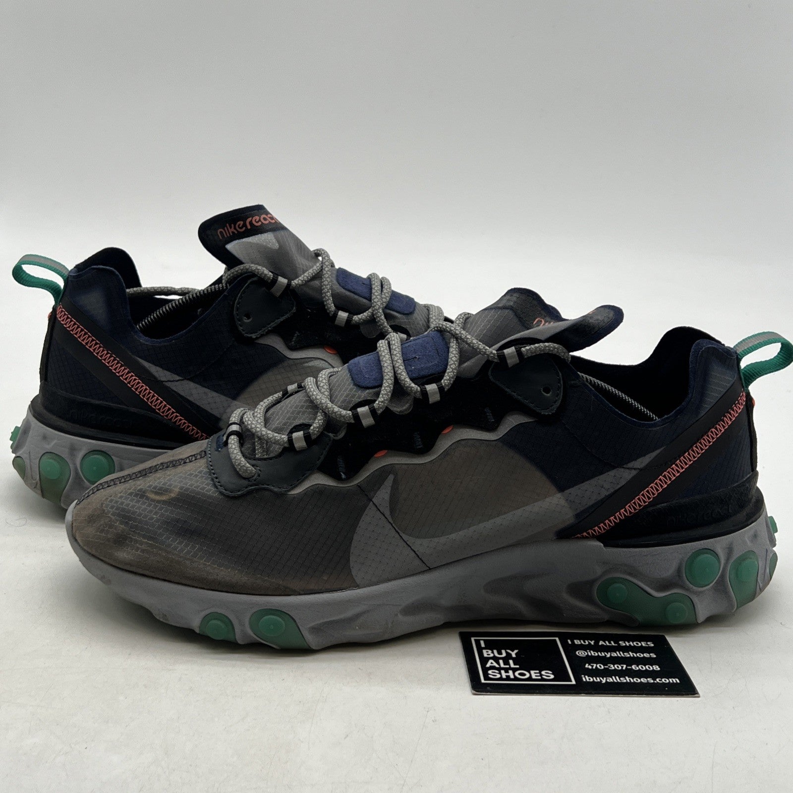 Size 12 - Nike React Element 87 Neptune Green (AQ1090-005)