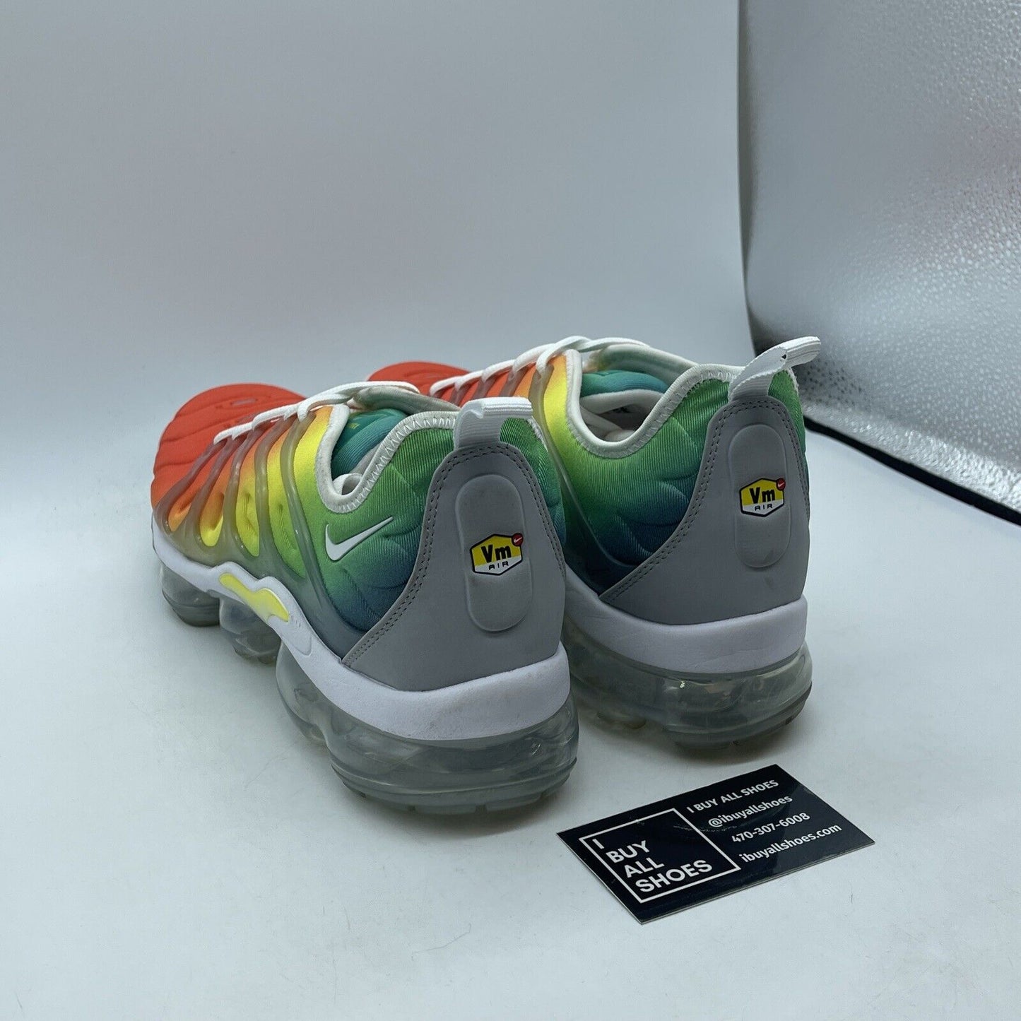 Size 11.5 - Nike Air VaporMax Plus Retuned Air Red Grey Suede (924453-103)