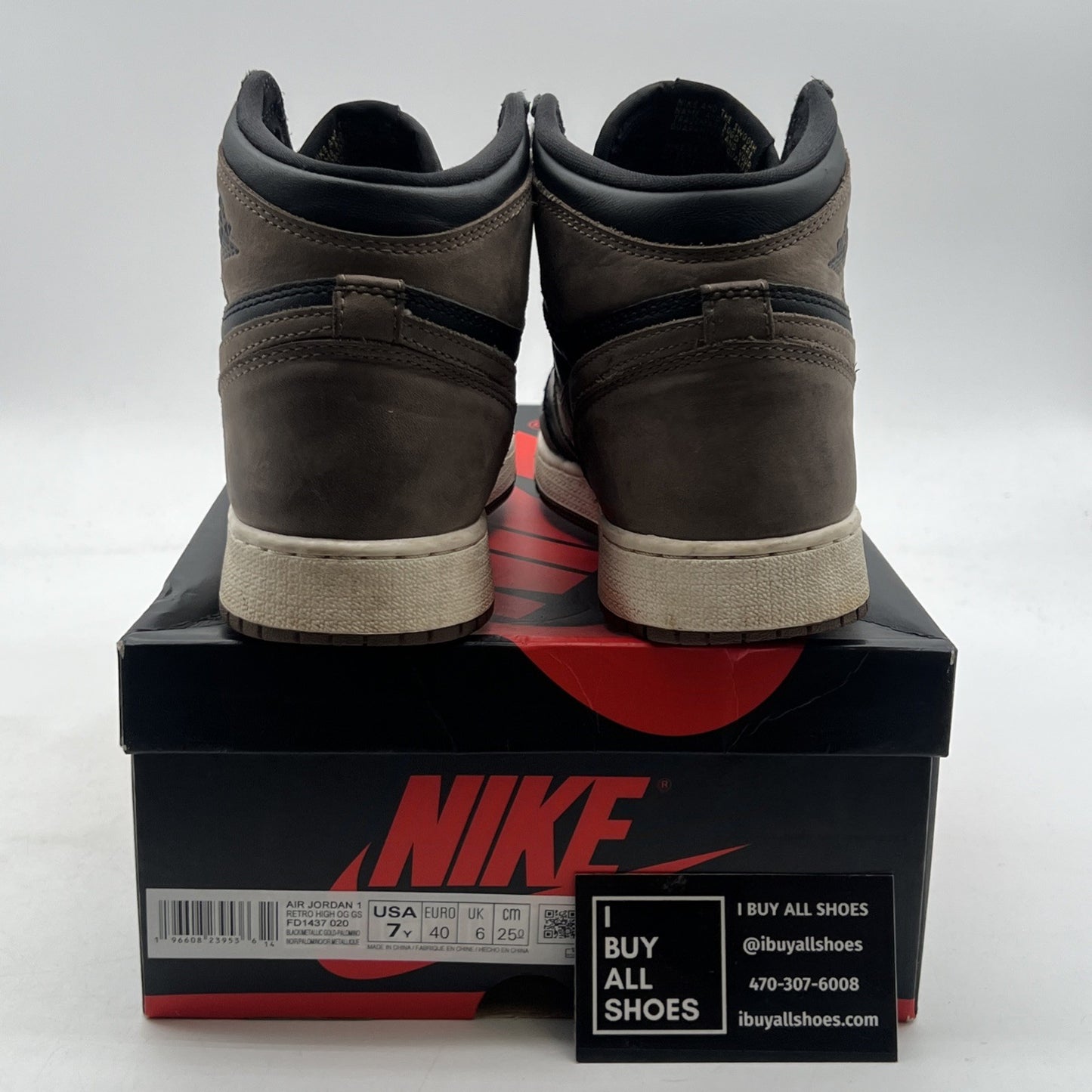 Size 7Y - Air Jordan 1 High Retro OG Palomino (FD1437-020)
