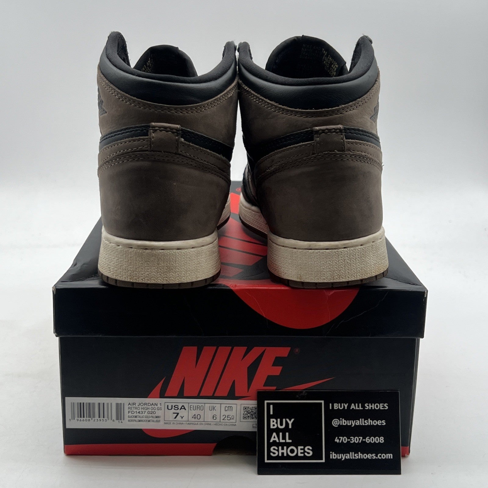 Size 7Y - Air Jordan 1 High Retro OG Palomino (FD1437-020)