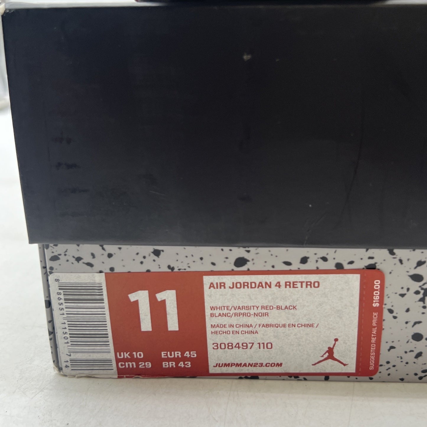 Size 11 - Air Jordan 4 Retro Fire Red 2012 (308497-110)