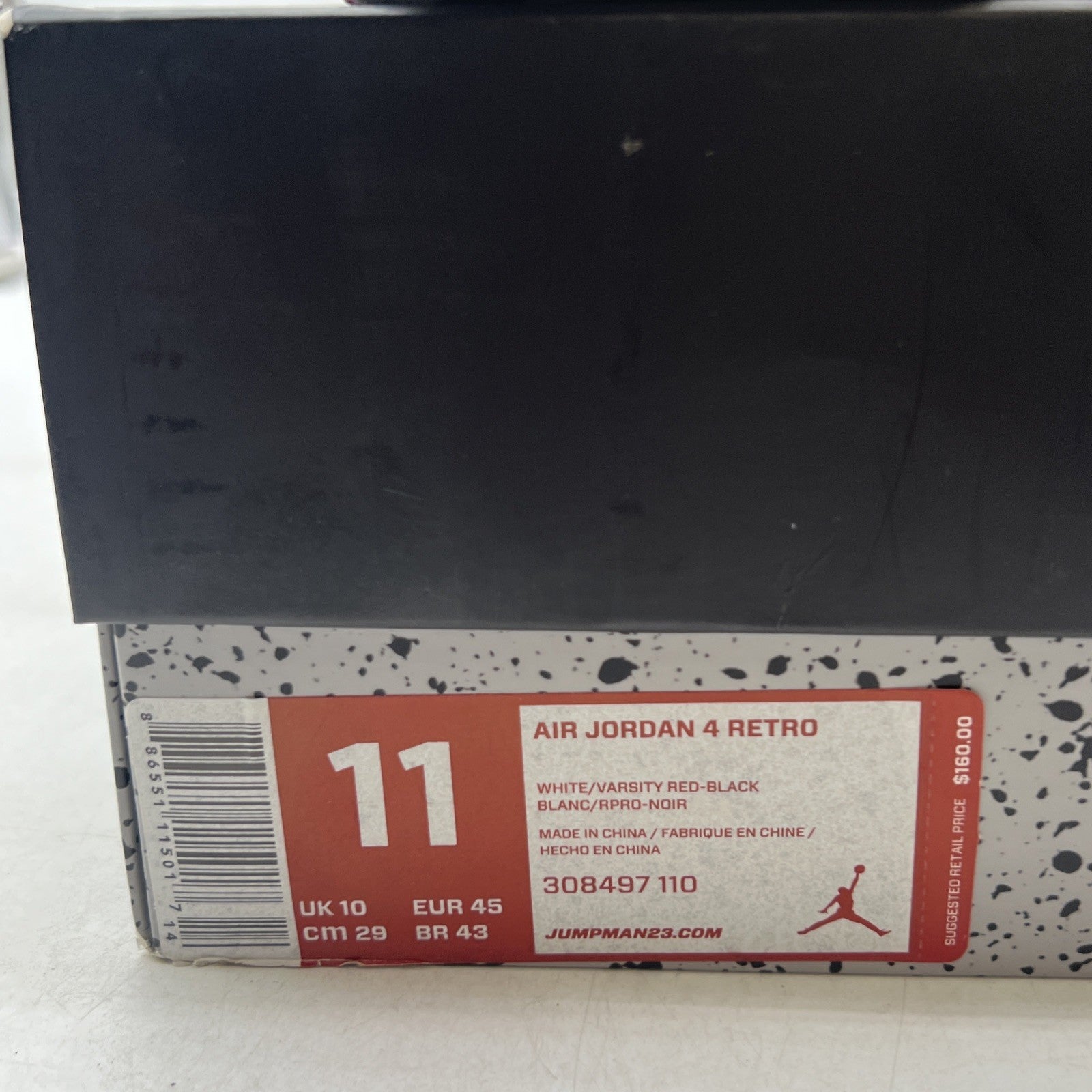 Size 11 - Air Jordan 4 Retro Fire Red 2012 (308497-110)