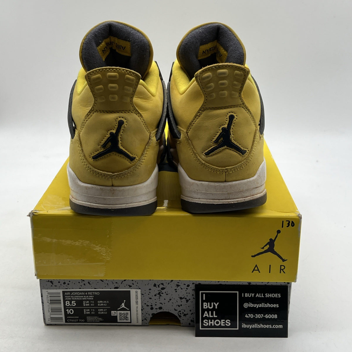 Size 8.5 - Air Jordan 4 Retro Mid Lightning (CT8527-700)