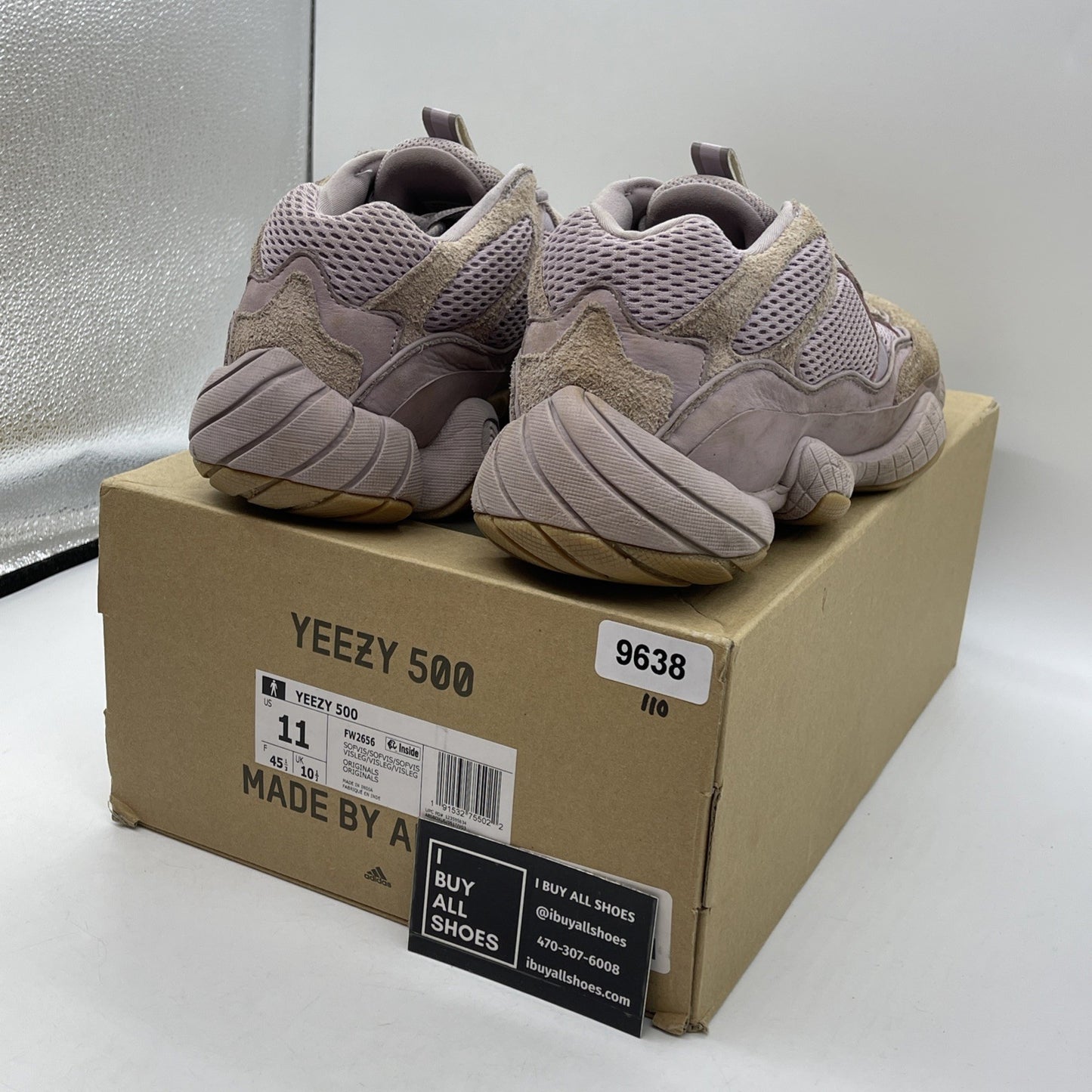 Size 11 - adidas Yeezy 500 Soft Vision Purple Suede Leather (FW2656)