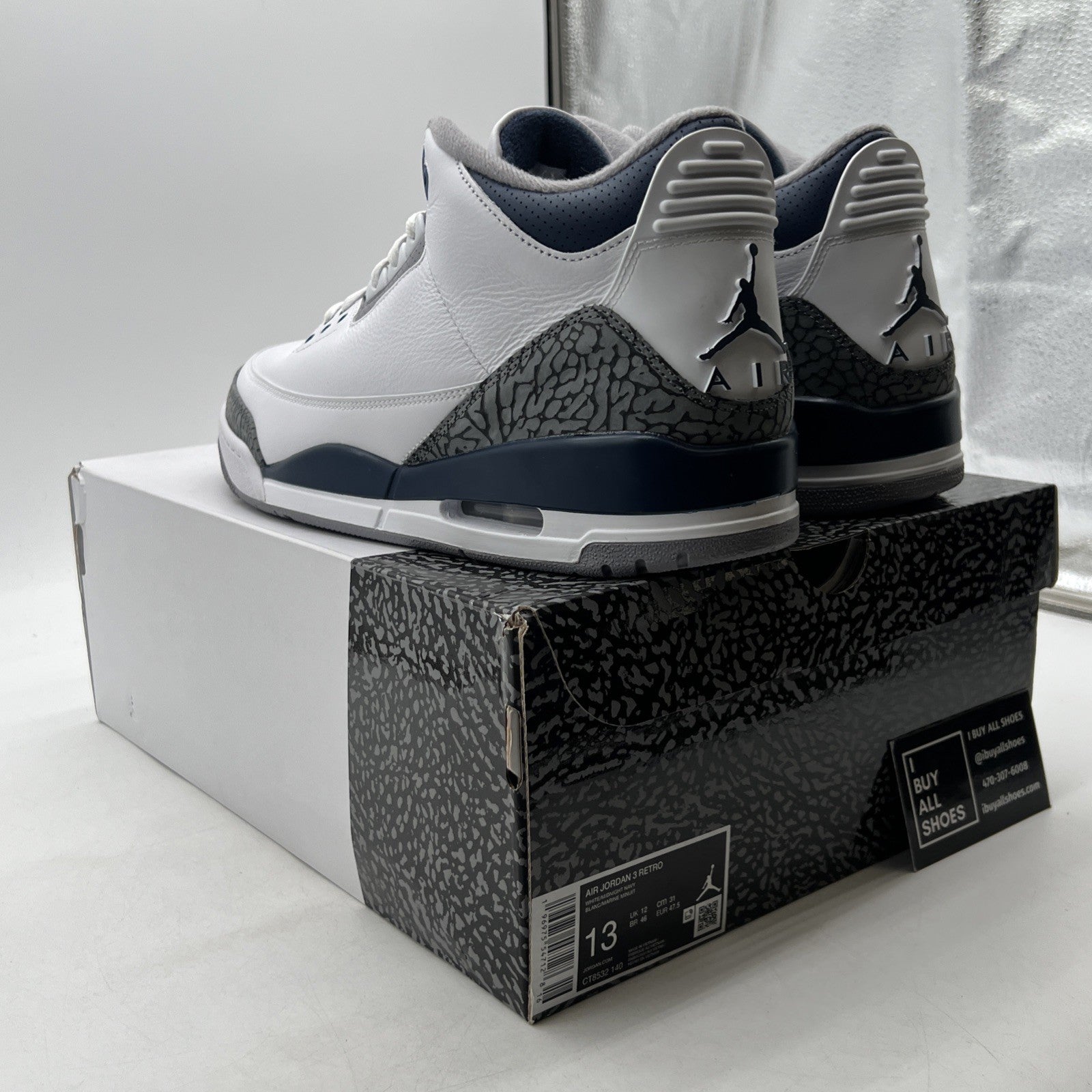 Size 13 - Air Jordan 3 Retro Midnight Navy (CT8533-140)