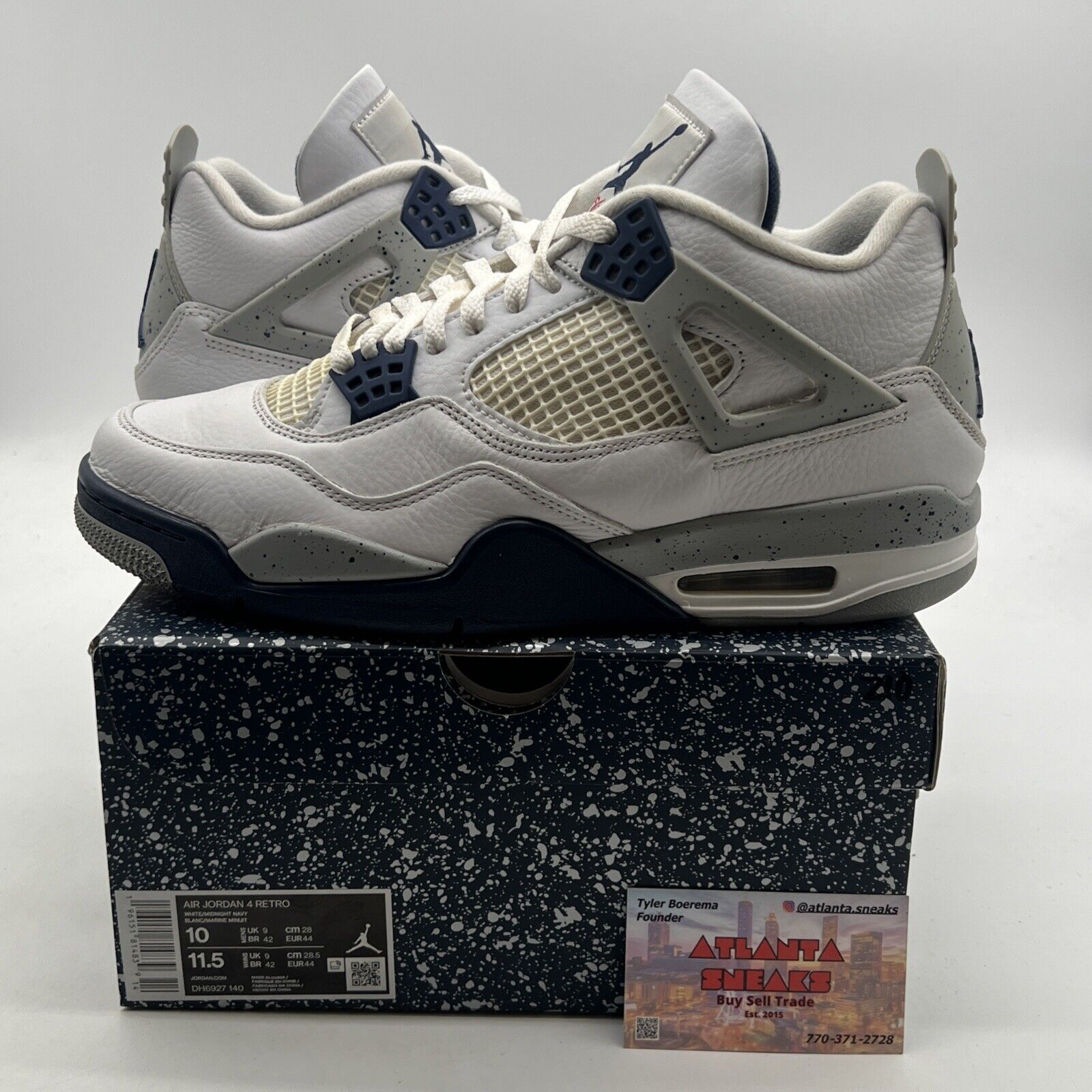 Size 10 - Air Jordan 4 Retro Mid Midnight Navy (DH6927-140)