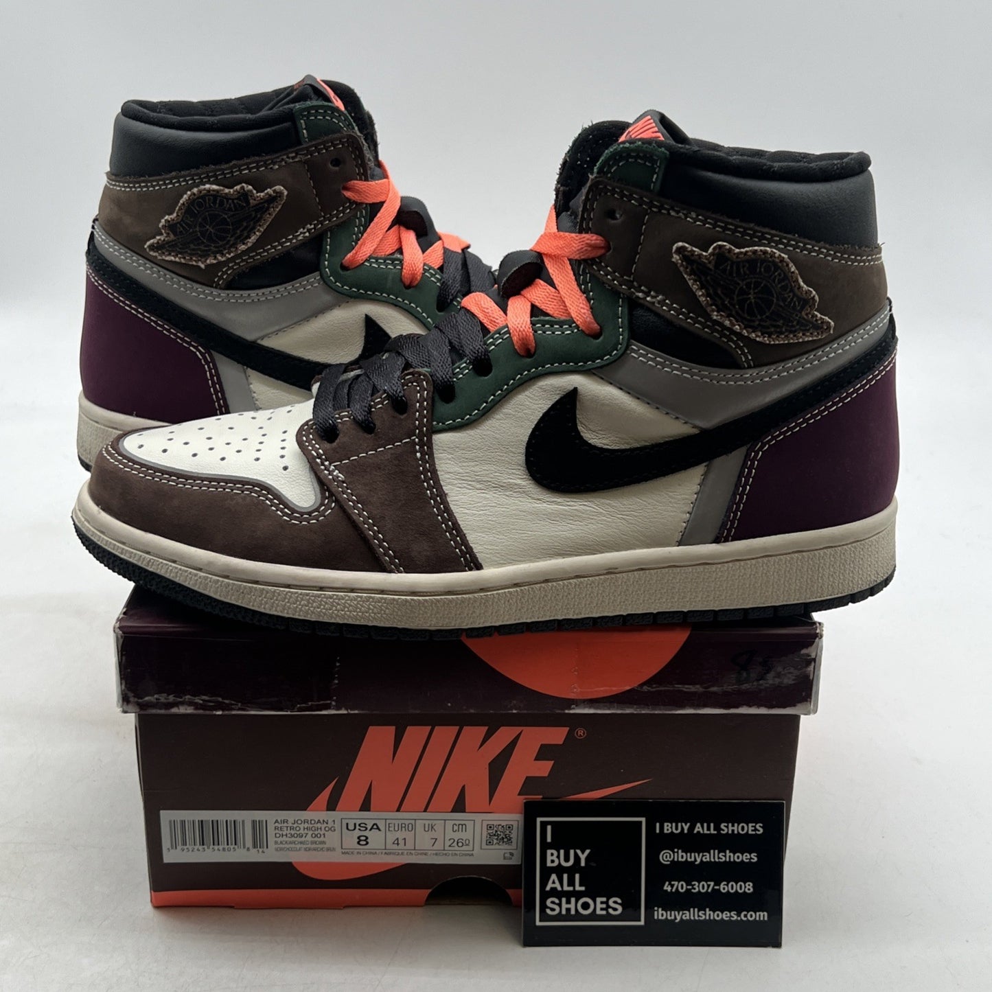 Size 8 - Air Jordan 1 High OG Crafted 2021 (DH3097-001)