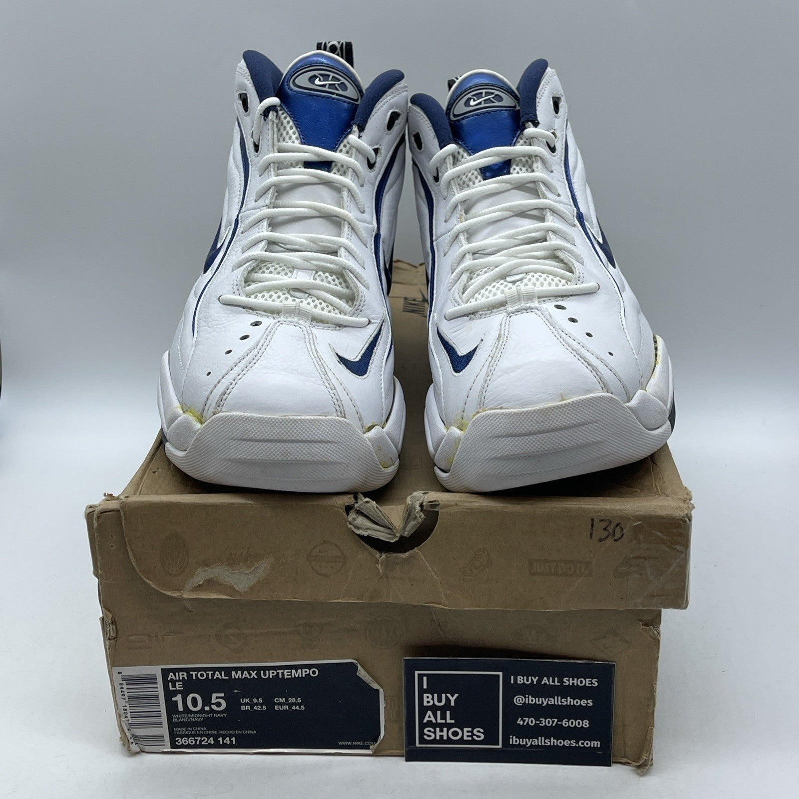 Size 10.5 - Nike Air Total Max Uptempo 2009 Midnight Navy (366724-141)