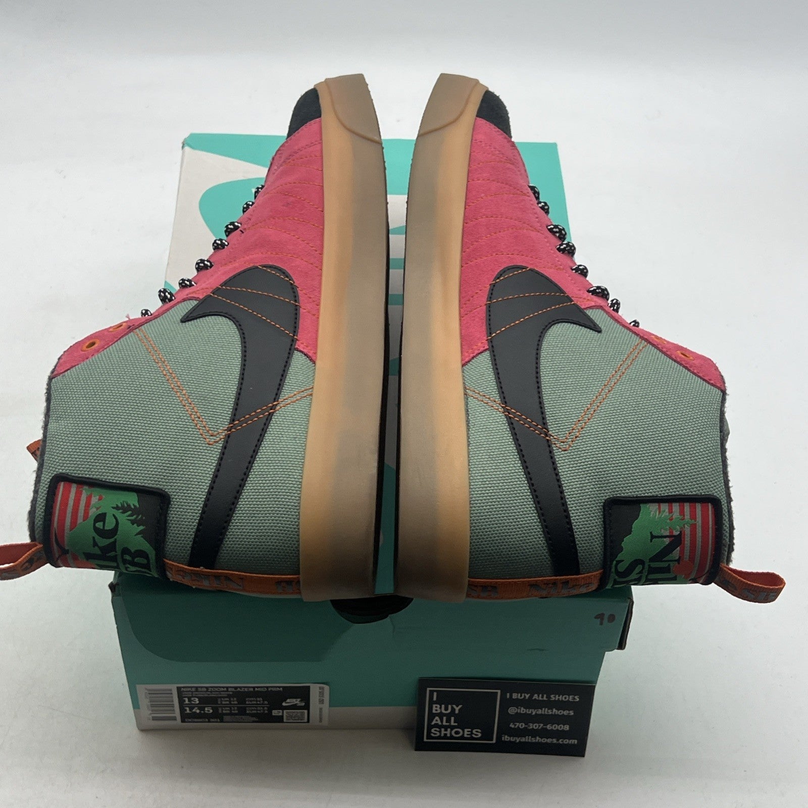 Size 13 - Nike SB Zoom Blazer Mid PRM Acclimate Jade Smoke (DC8903-301)