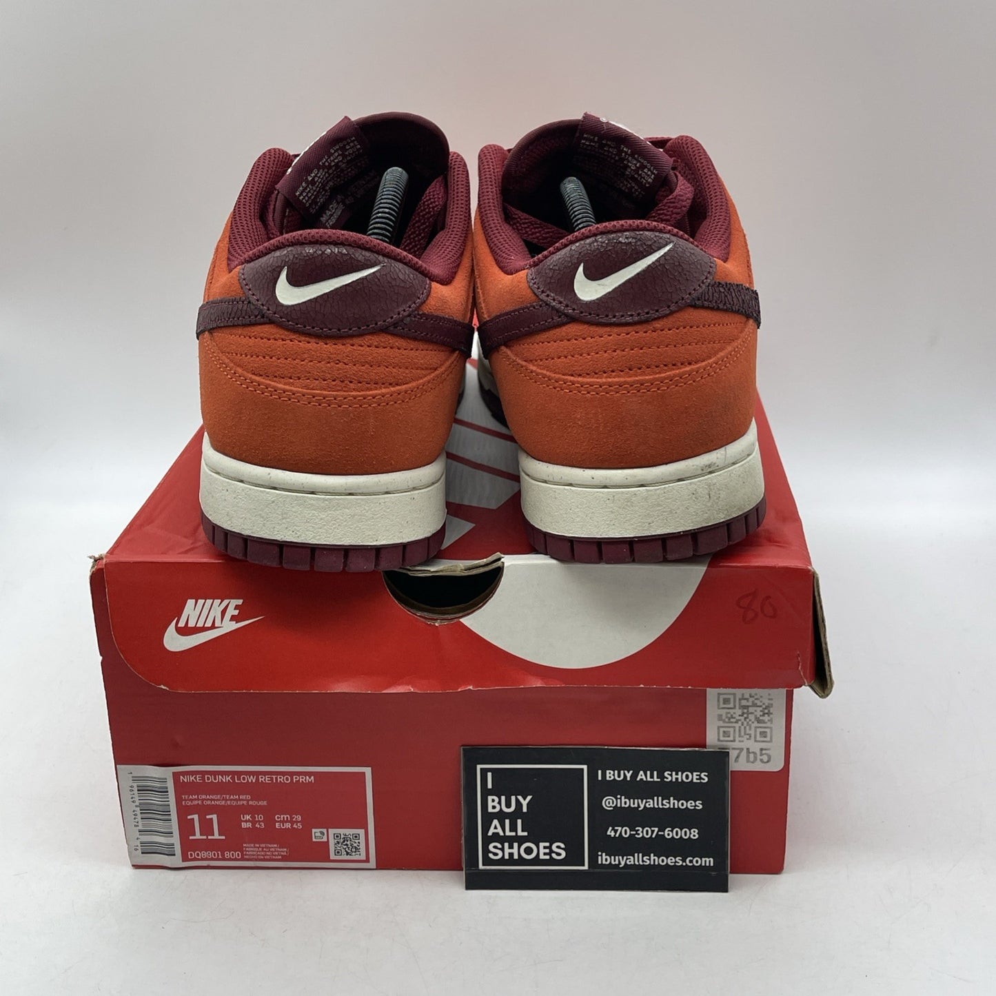 Size 11 - Nike Dunk Low Orange Suede (DQ8801-800)