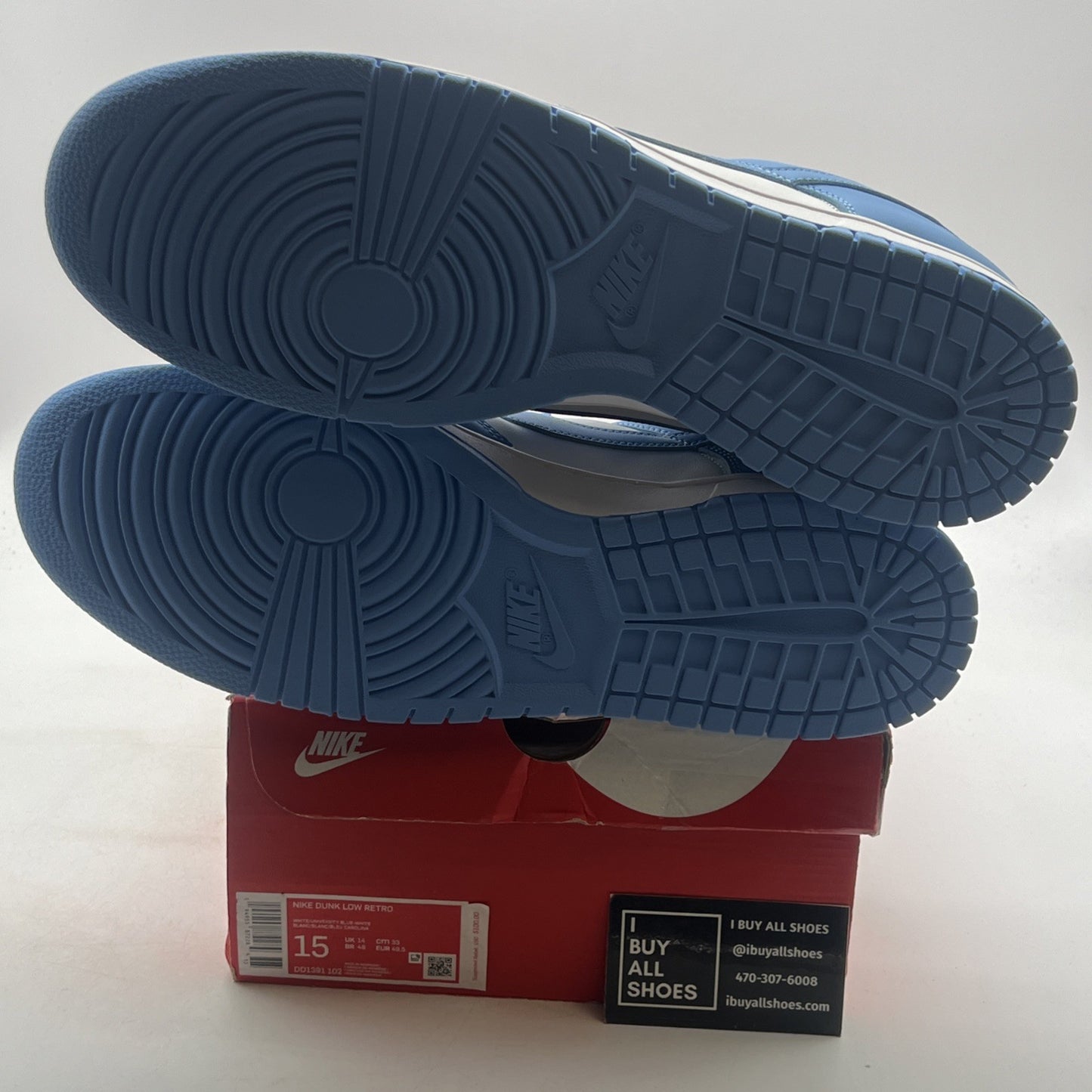 Size 15 - Nike Dunk Low University Blue (DD1391-102)