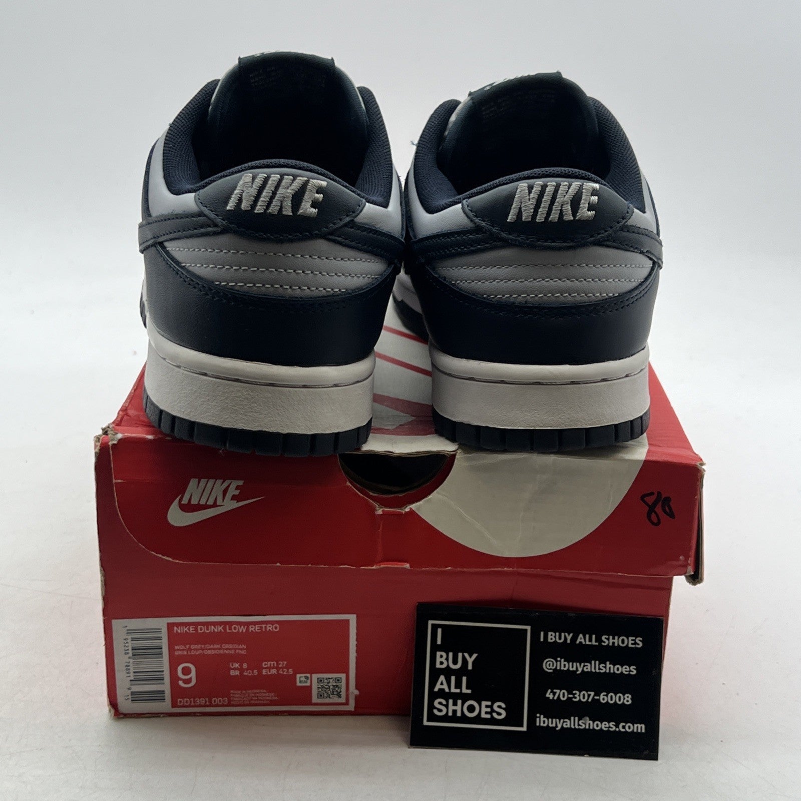 Size 9 - Nike Dunk Low Georgetown (DD1391-003)