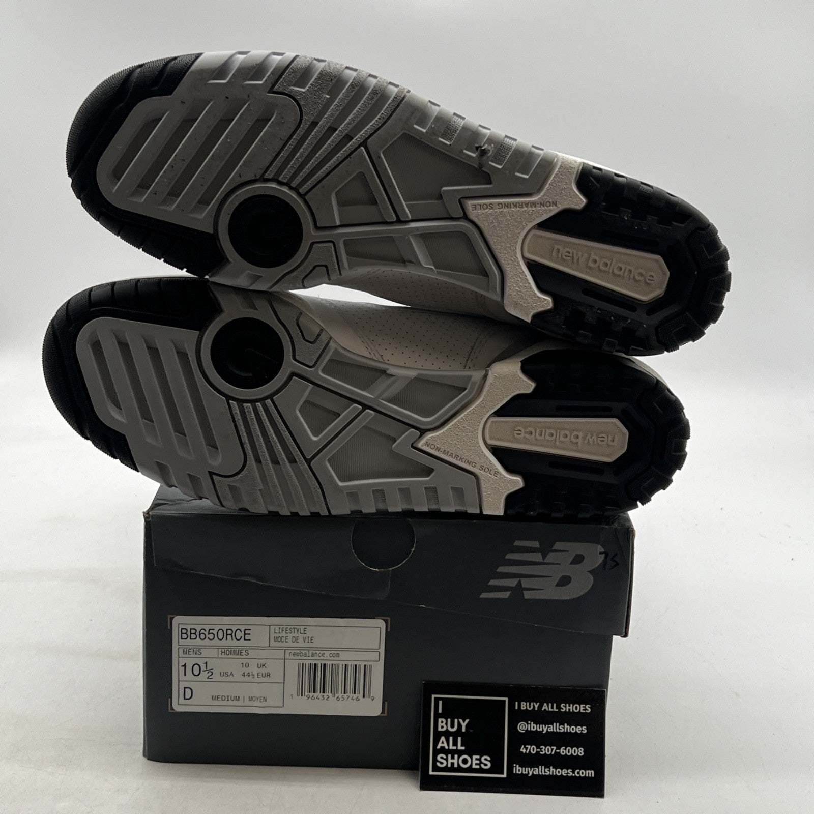 Size 10.5 - New Balance 650R White Black (BB650RCE)