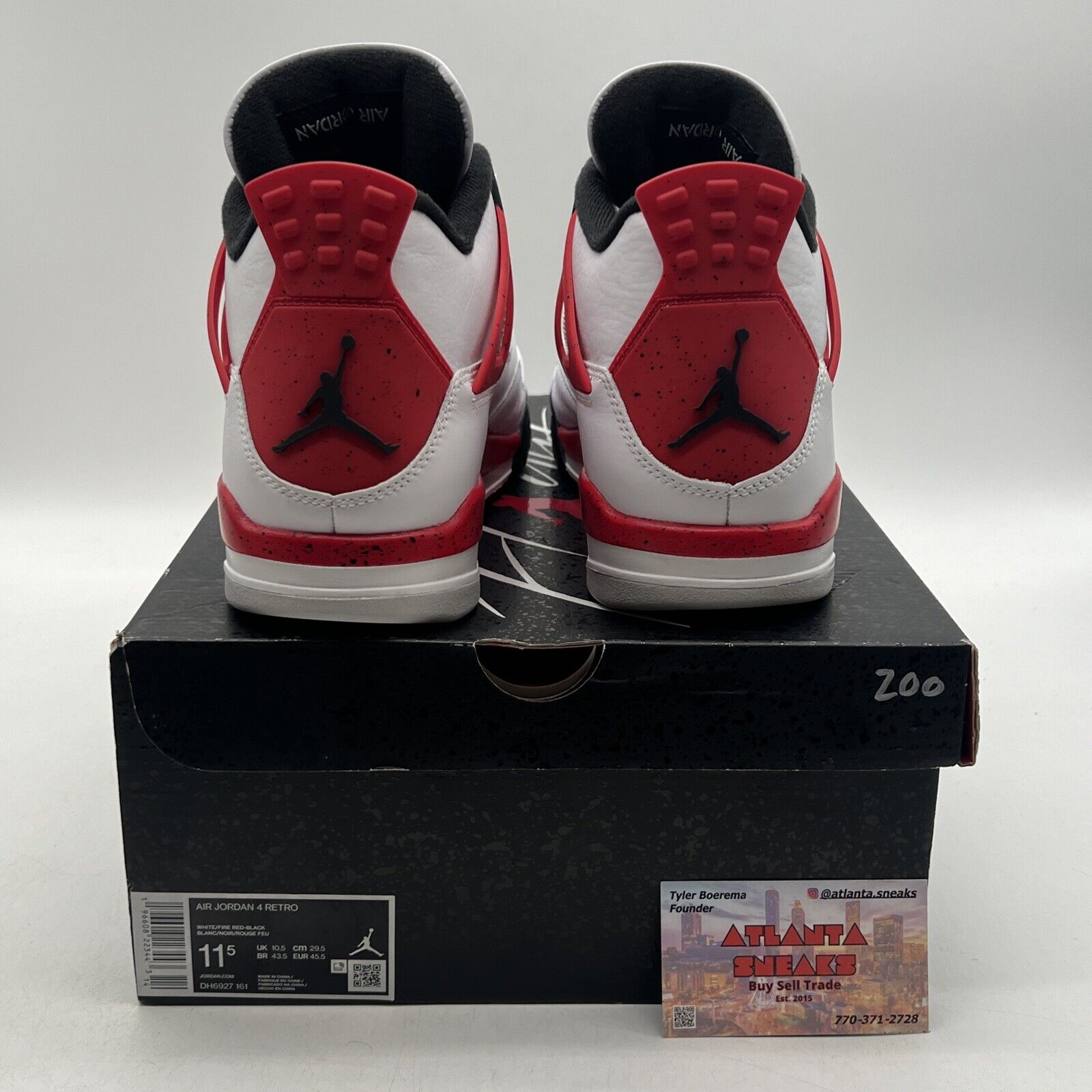 Size 11.5 - Jordan 4 Retro Mid Red Cement White Red Black (DH6927-161)